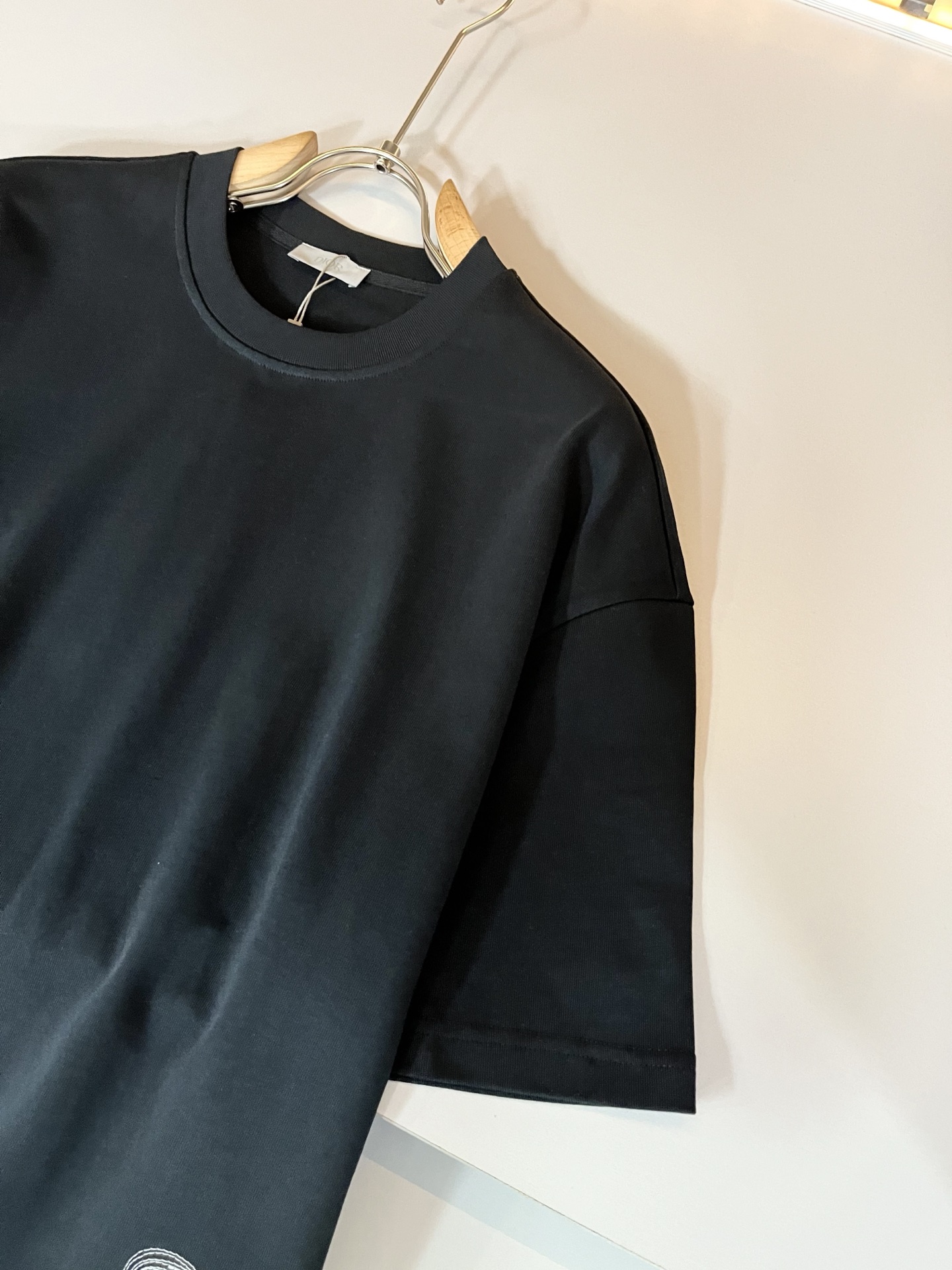 Dior Men's Black Cotton T-Shirt with Logo, Casual and Comfortable 6 i1748456545644 6703 0 4