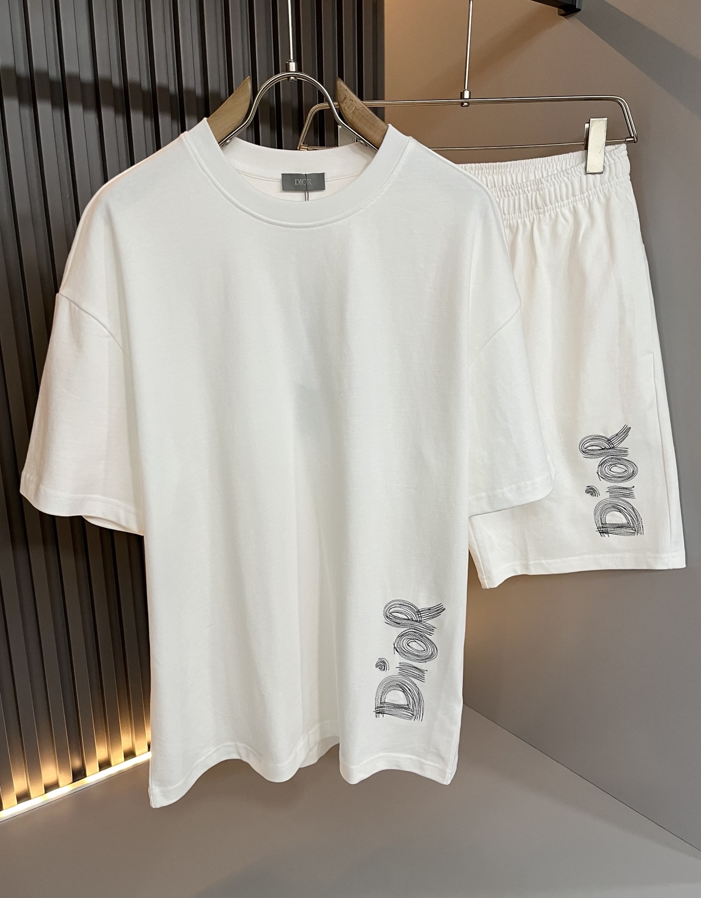 Dior 2025 Spring/Summer Unisex White Cotton Casual Shorts 3 i1748456566421 9031 0 1