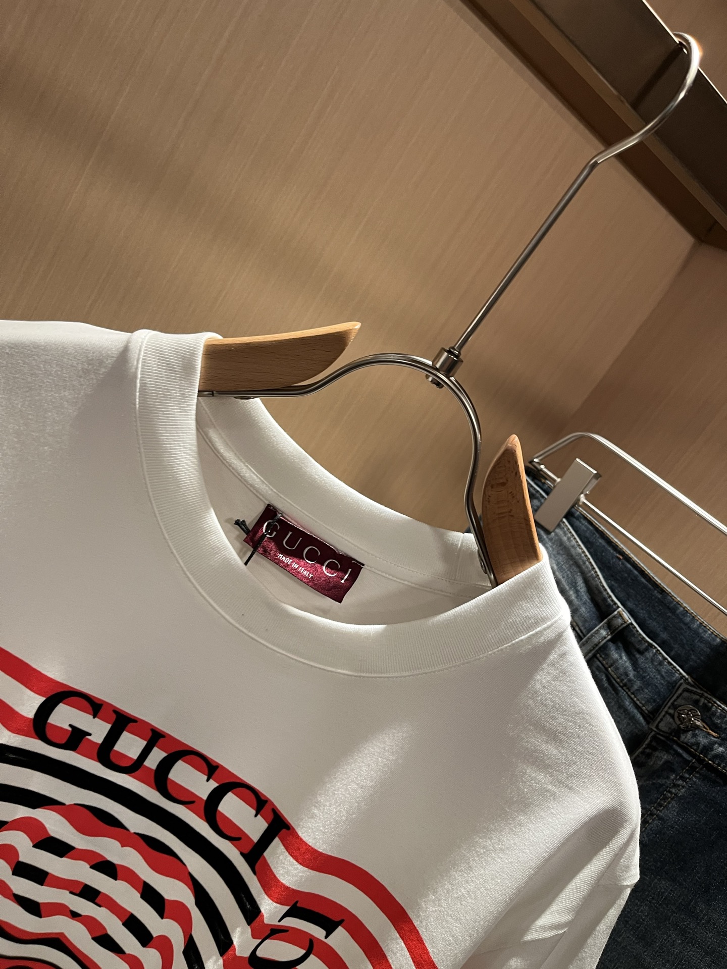 Gucci Cotton Blend Graphic T-Shirt Short Sleeve Crew Neck Unisex Top 6 i1748894078384 5608 0 4