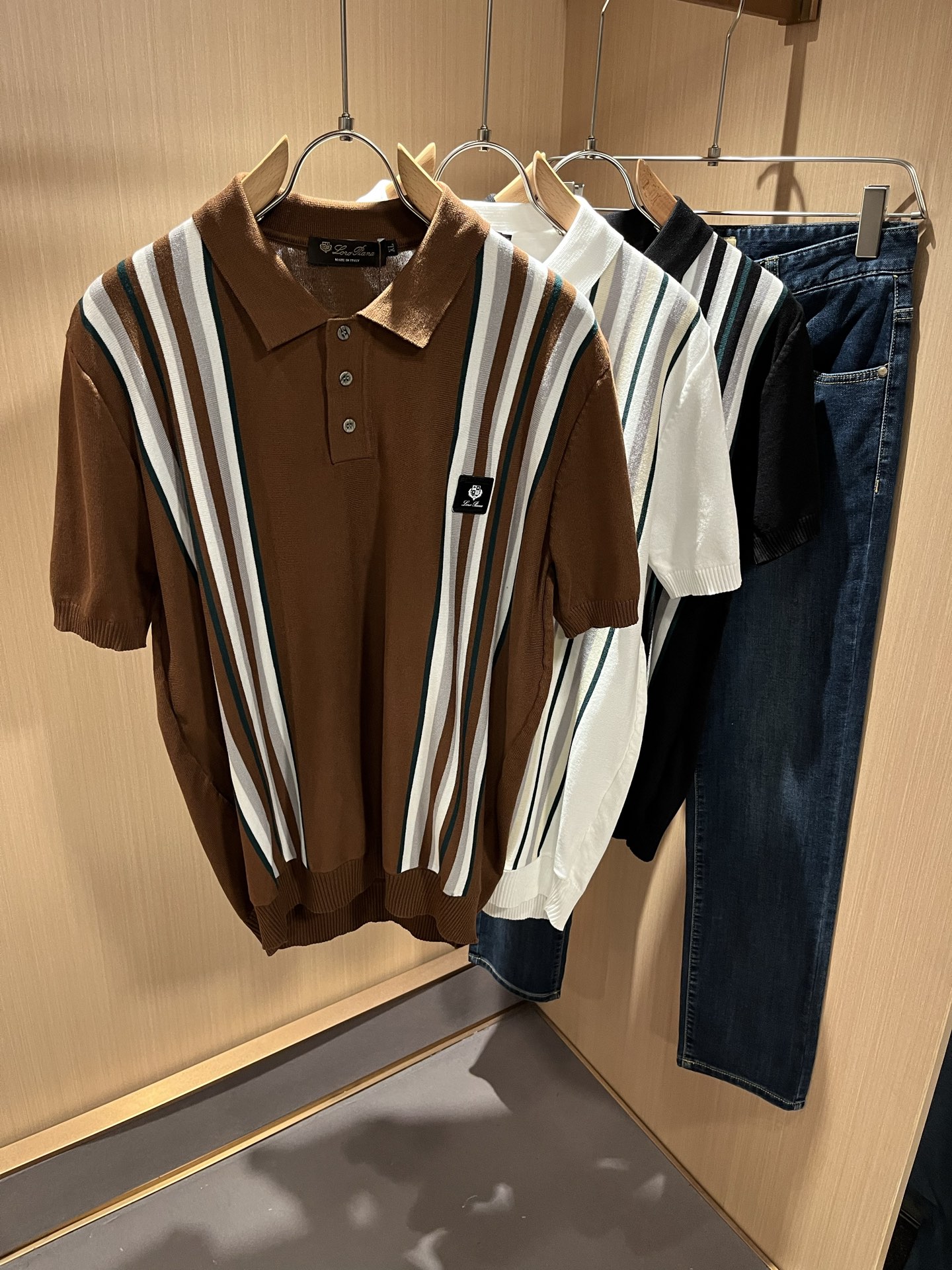 Loro Piana Men's Striped Knit Polo Shirt - Comfortable & Breathable 2 i1749054866539 1522 0 0