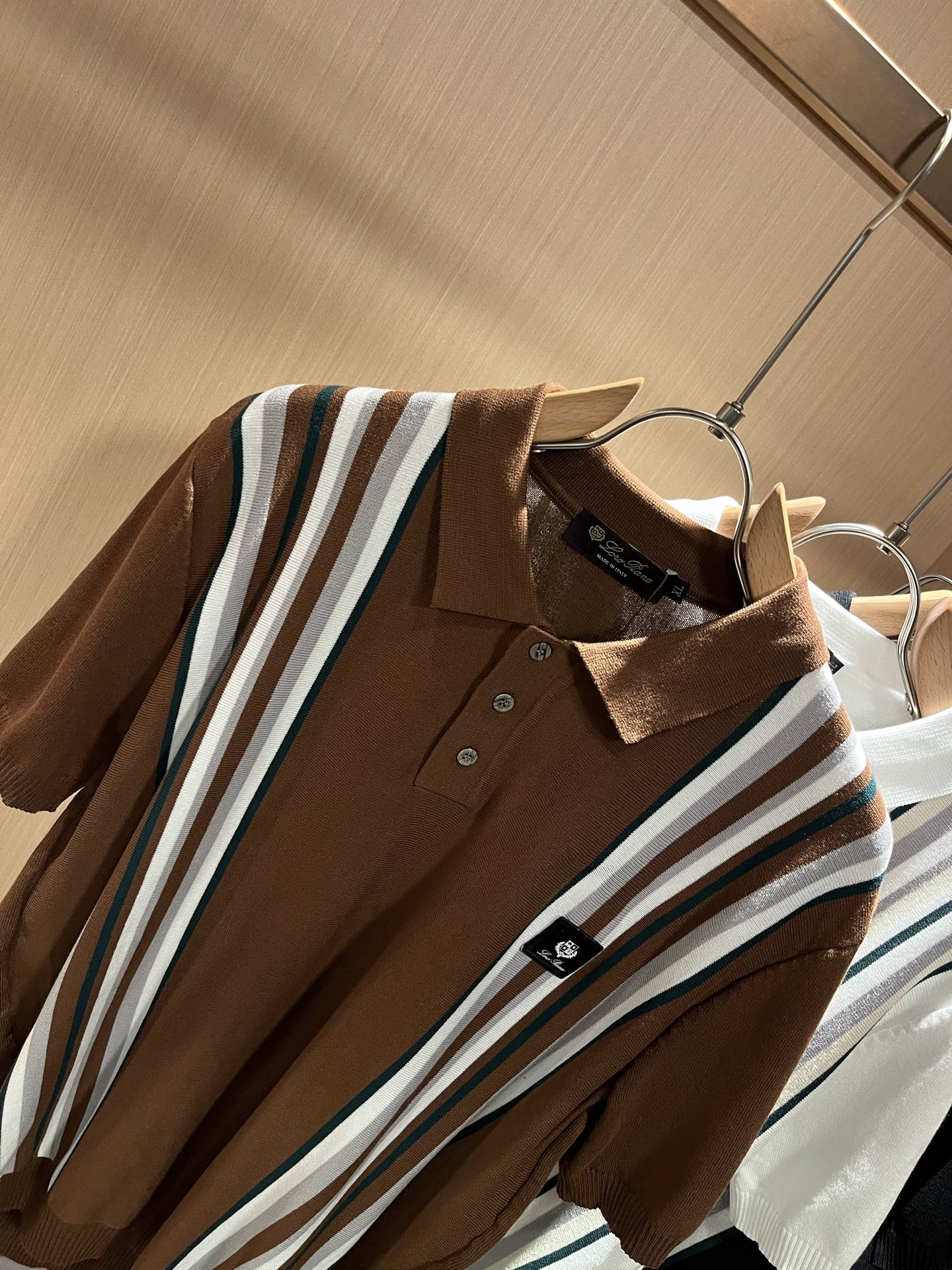 Loro Piana Men's Striped Knit Polo Shirt - Comfortable & Breathable 5 i1749054866580 6251 0 3