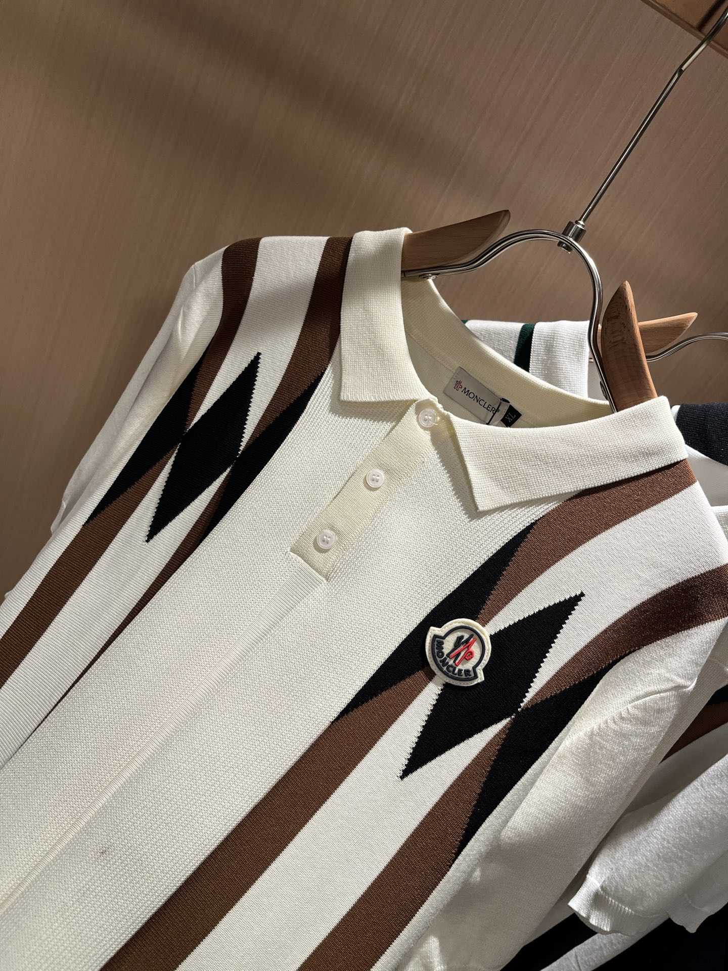 Moncler Spring/Summer Knit Polo Shirt with Logo - Comfortable & Breathable 10 i1749054928532 3223 0 8