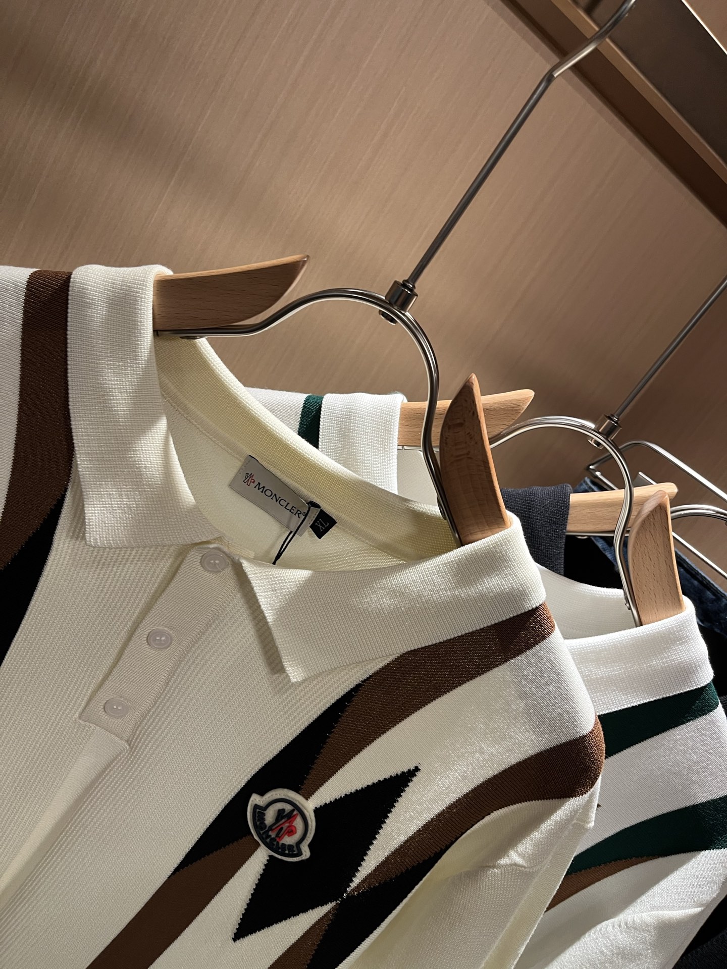 Moncler Spring/Summer Knit Polo Shirt with Logo - Comfortable & Breathable 6 i1749054930077 2642 0 4