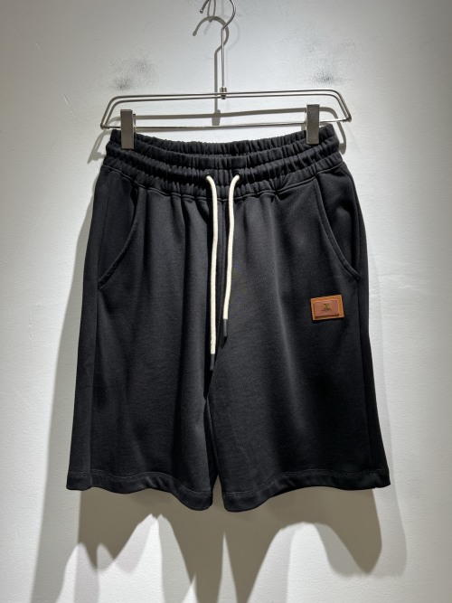 Ermenegildo Zegna Men's Black Cotton Casual Shorts - Lightweight & Comfortable
