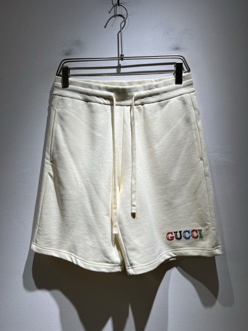 Gucci Embroidered Logo Shorts - Unisex Casual Summer Style
