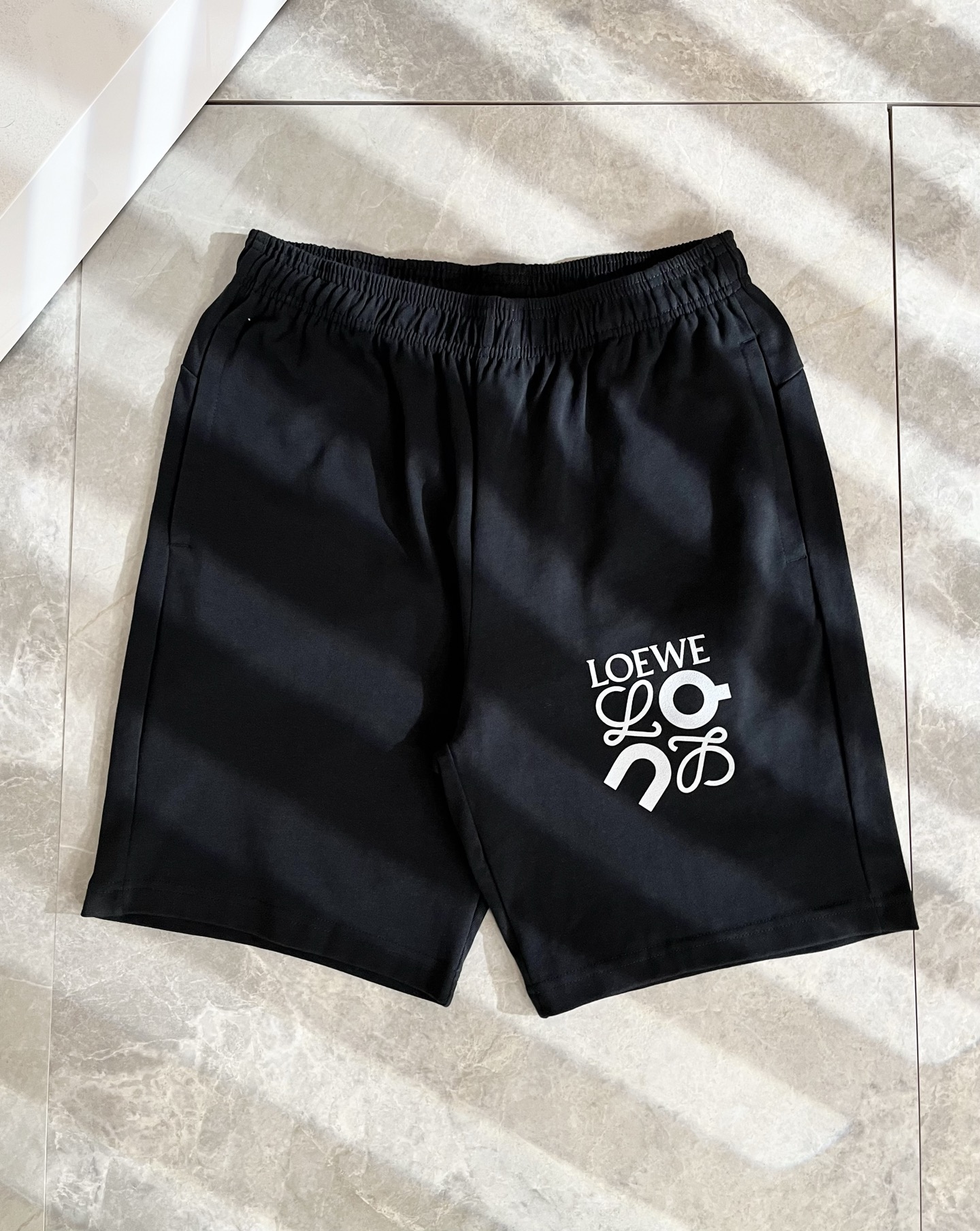 LOEWE Unisex Cotton Casual Shorts with Logo Print - Comfort & Style 3 i1749243703633 771 0 1
