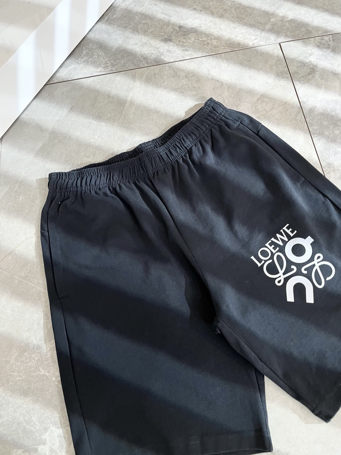 LOEWE Unisex Cotton Casual Shorts with Logo Print - Comfort & Style 6 i1749243703720 5503 0 4