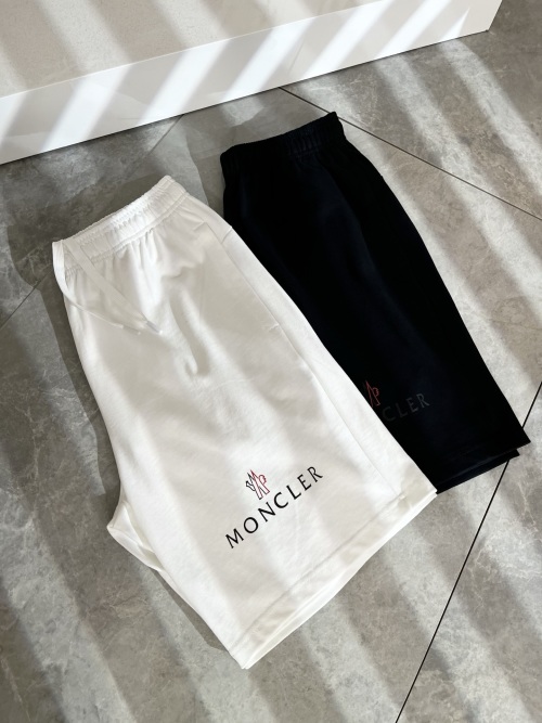 Moncler Spring/Summer 2025 Logo Print Cotton Blend Casual Shorts