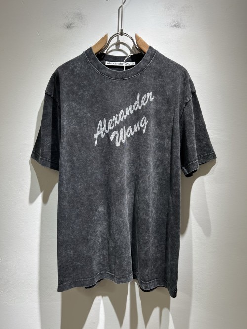 Alexander Wang Vintage Wash T-shirt met Logo voor Dames en Heren 1 Alexander Wang Vintage Wash T-shirt met Logo voor Dames en Heren