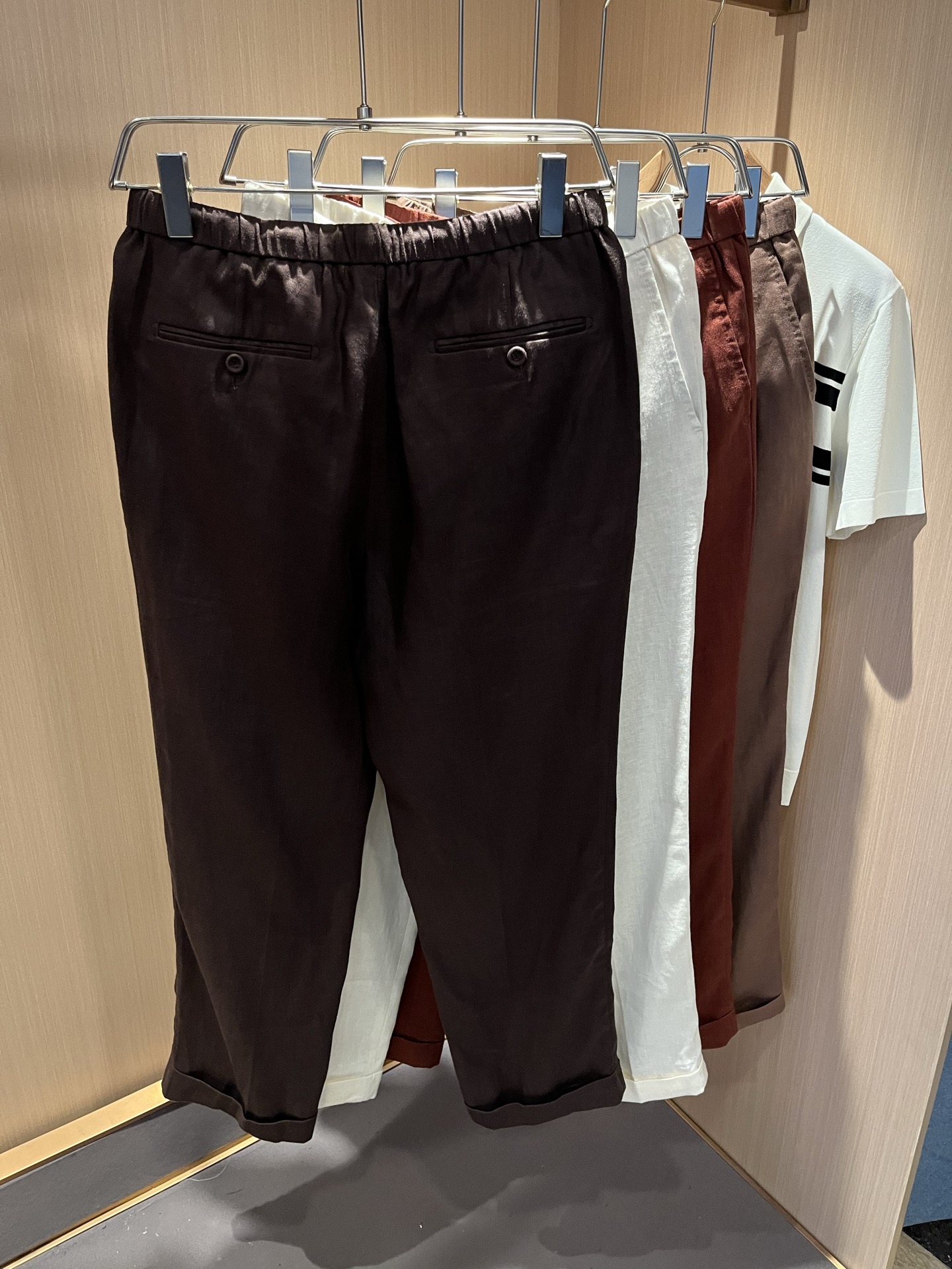  Loro Piana诺悠翩雅 2025春夏新品男士纯亚麻休闲裤，最新的贸易订单全品相！！网红款！上身舒