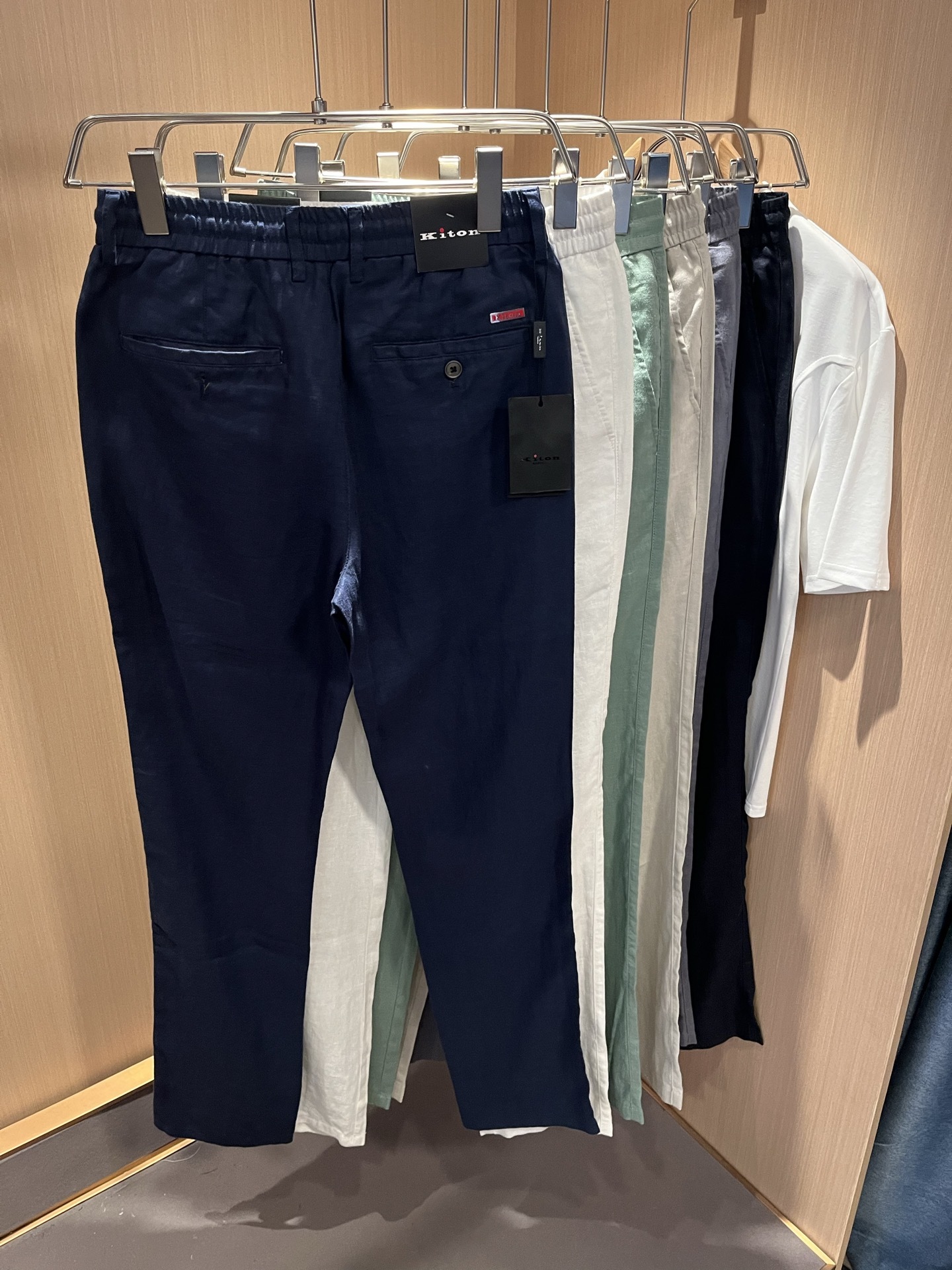 kiton 2025春夏新款男士亚麻休闲裤,男士经典时尚百搭休闲西裤!贸易公司渠道稀出,领先官网发售!