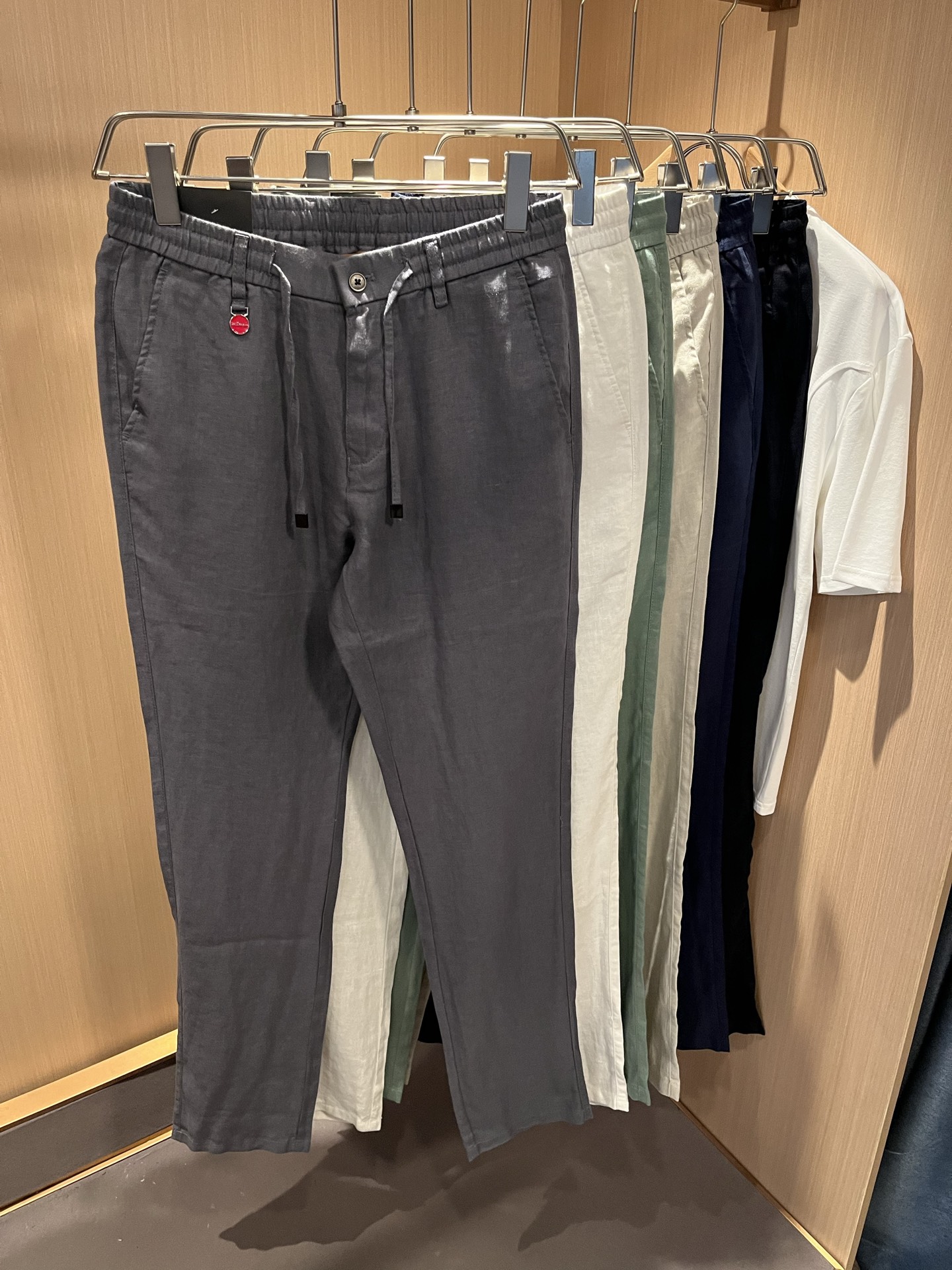  kiton 2025春夏新款男士亚麻休闲裤，男士经典时尚百搭休闲西裤!贸易公司渠道稀出，领先官网发售!