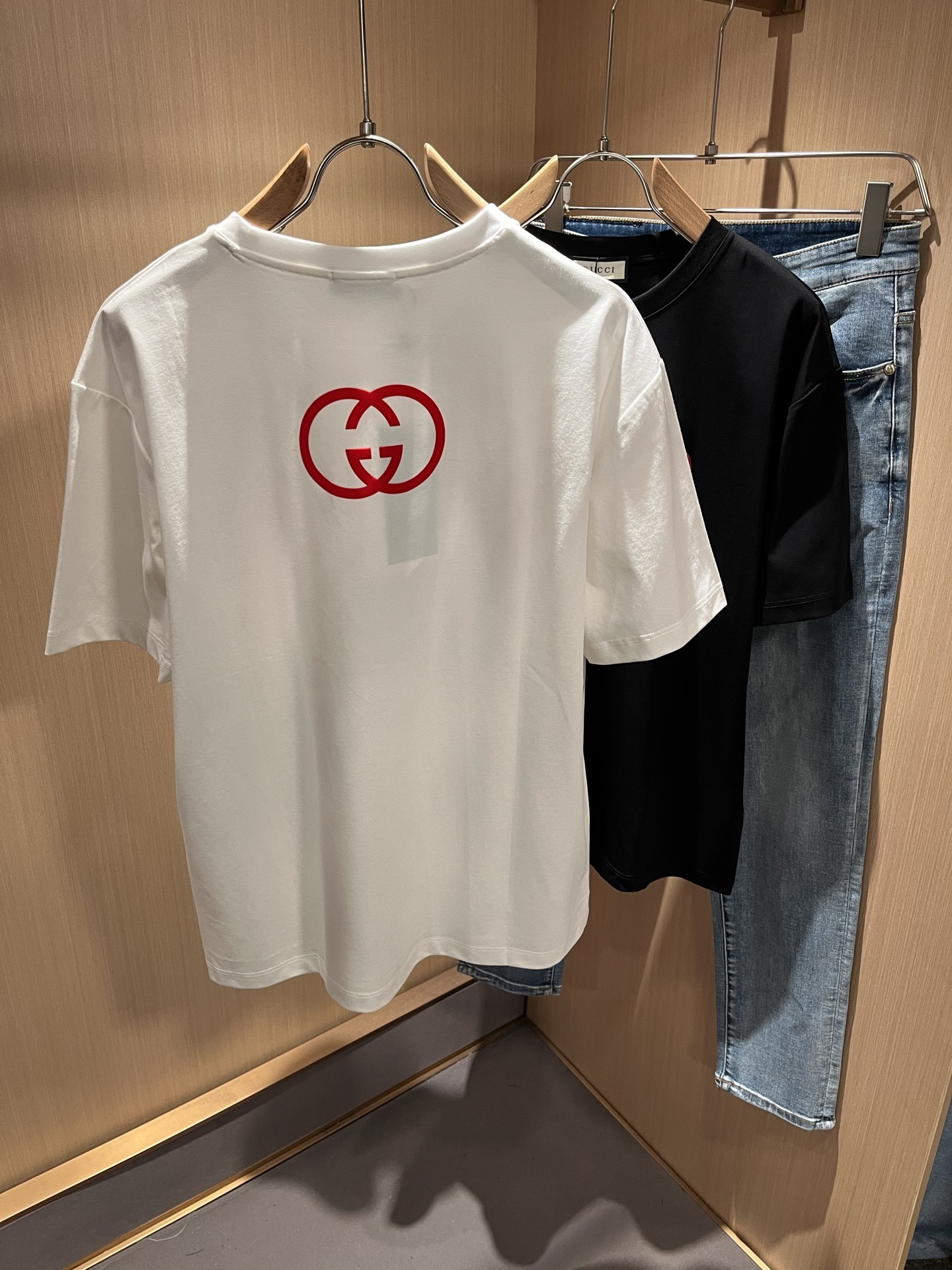 Gucc*古家 2025春夏新款男女同情侣款👫休闲宽松棉质圆领短袖T恤衫!贸易公司渠道稀出,同步官