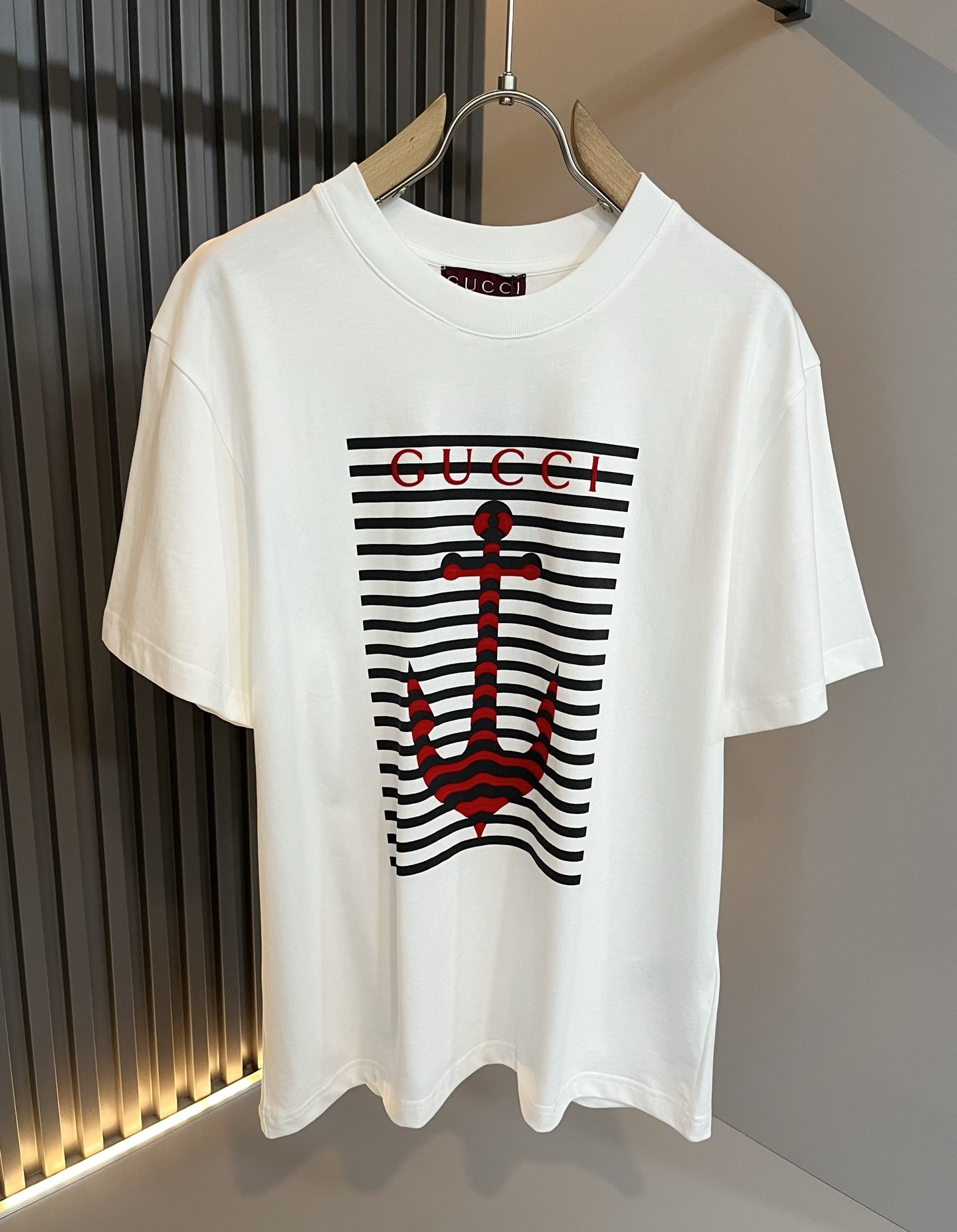 Gucc*古家 2025春夏新款男女同情侣款👫休闲宽松棉质圆领短袖T恤衫!贸易公司渠道稀出,同步官网