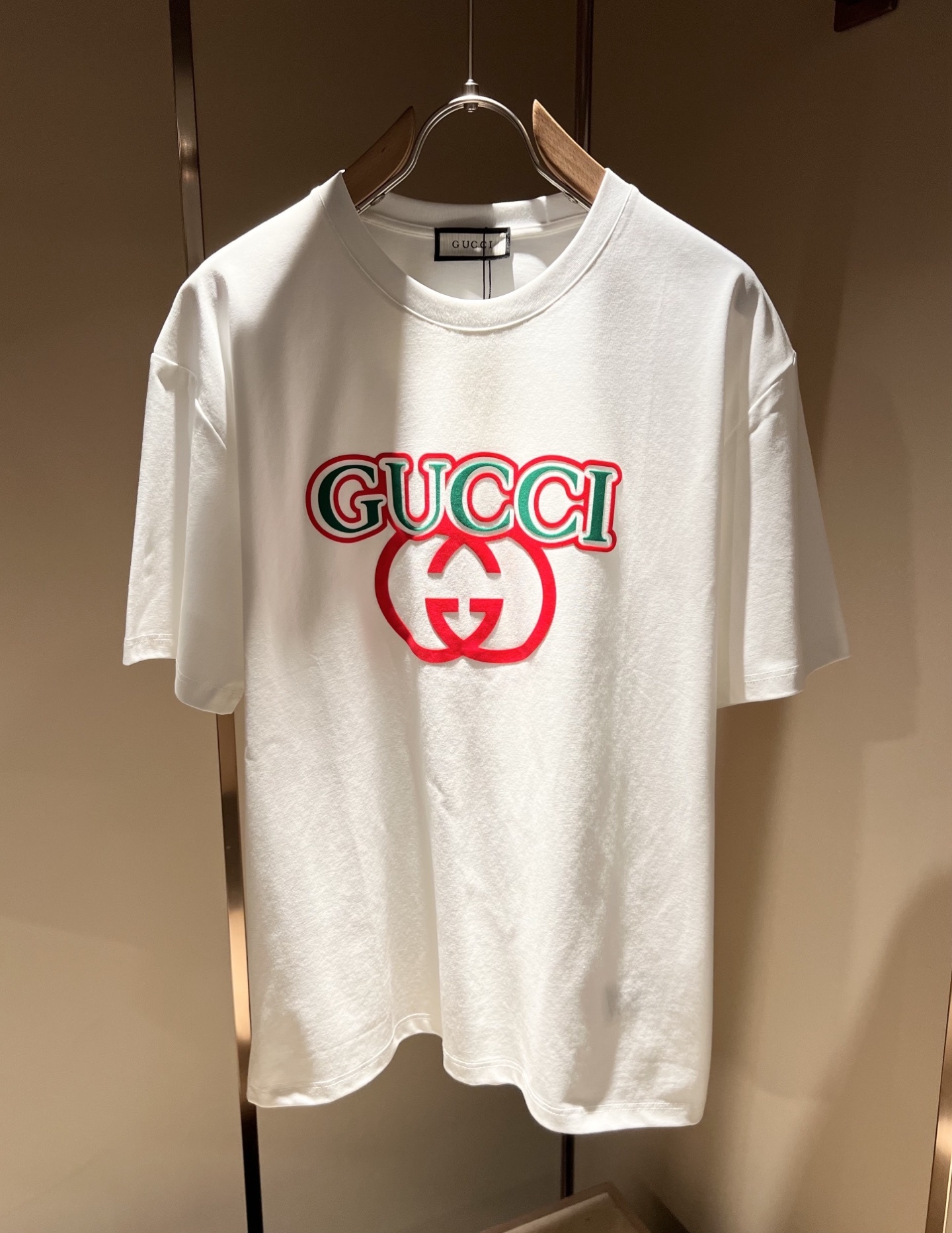 Gucc*古家 2025春夏新款男女同情侣款👫休闲宽松棉质圆领短袖T恤衫!贸易公司渠道稀出,同步官