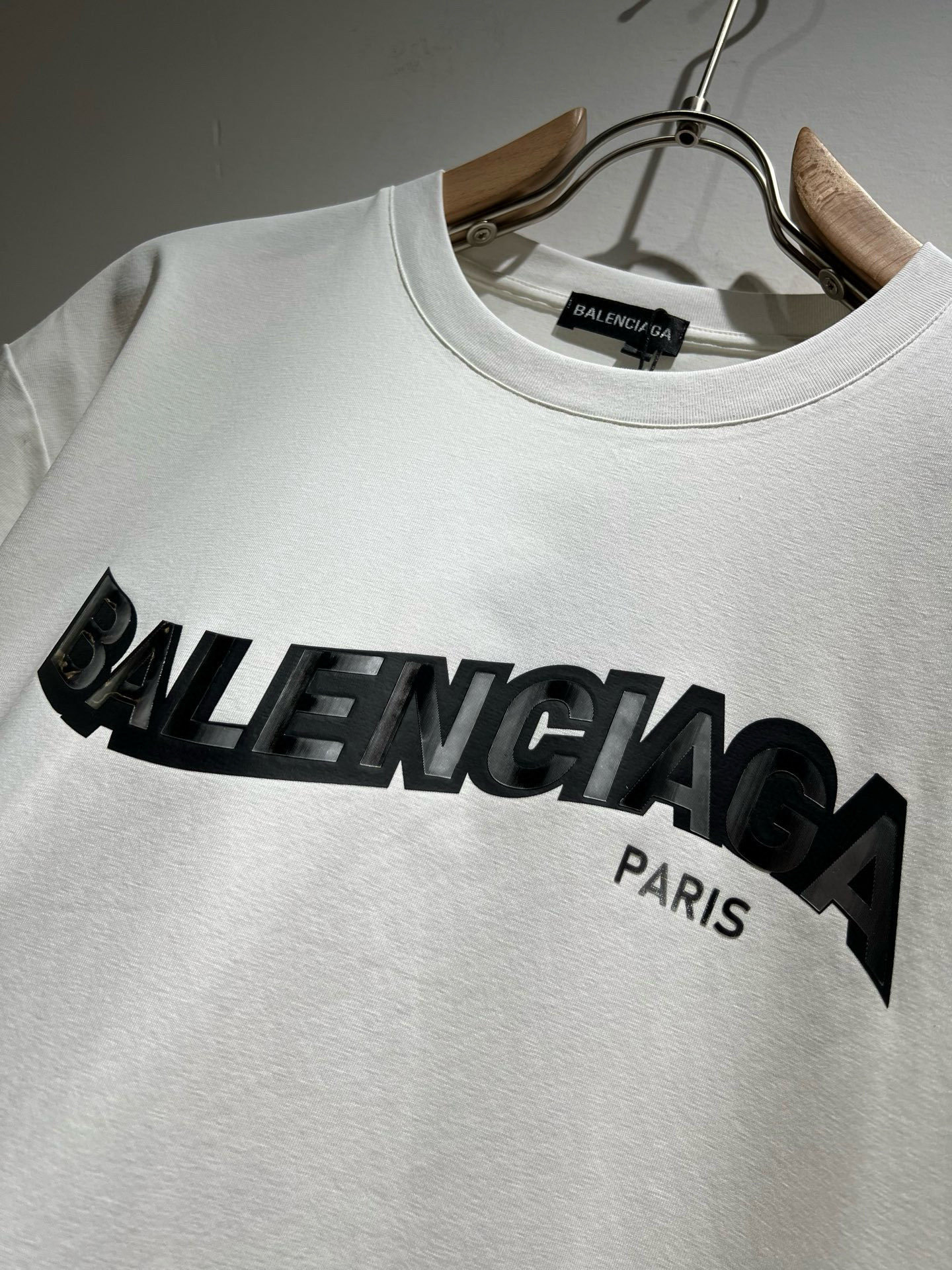 BALENCIA*巴黎*家 2025春夏新款男女同情侣款👫休闲宽松棉质圆领短袖T恤衫!贸易公司渠道