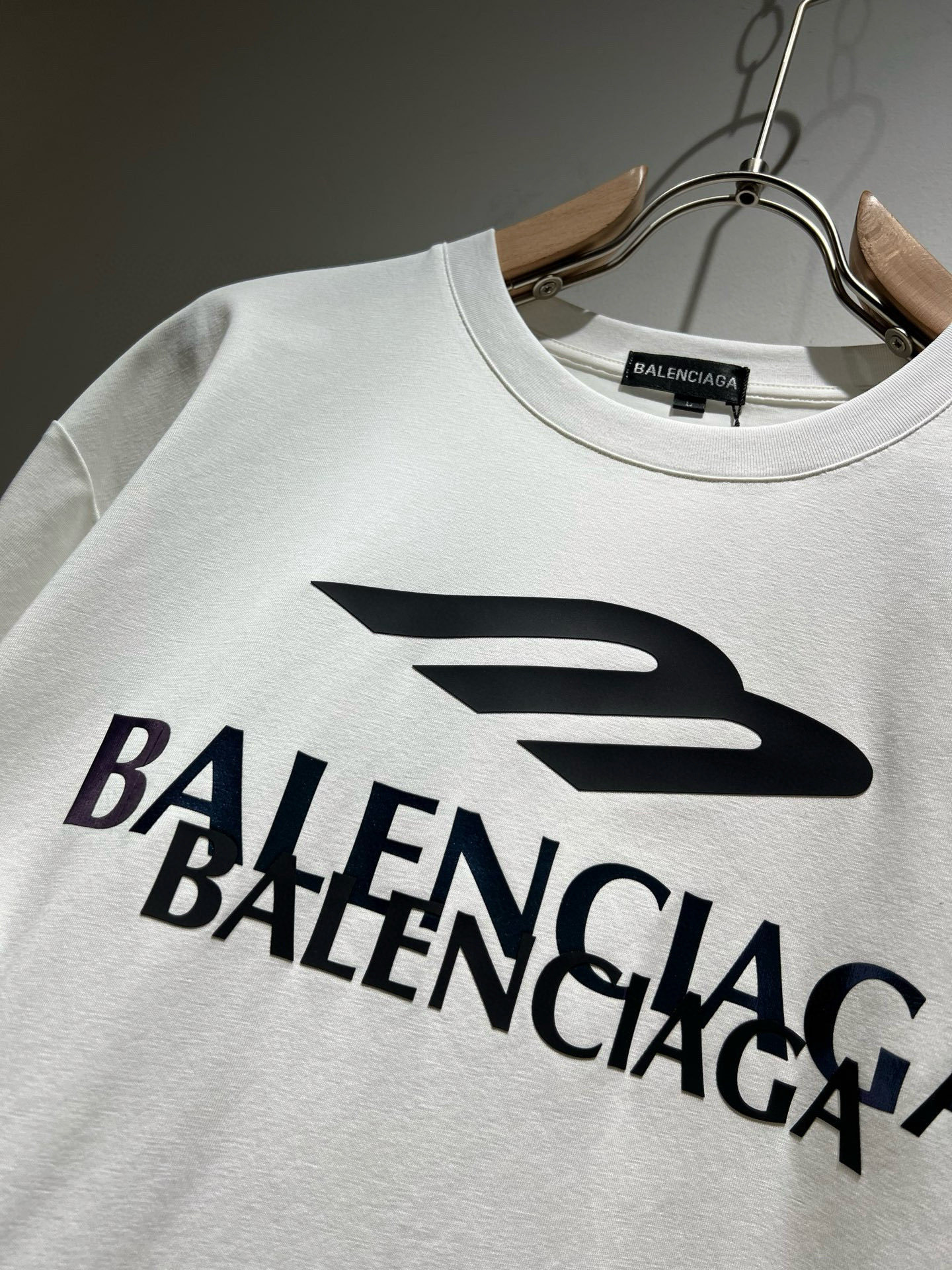 BALENCIA*巴黎*家 2025春夏新款男女同情侣款👫休闲宽松棉质圆领短袖T恤衫!贸易公司渠道