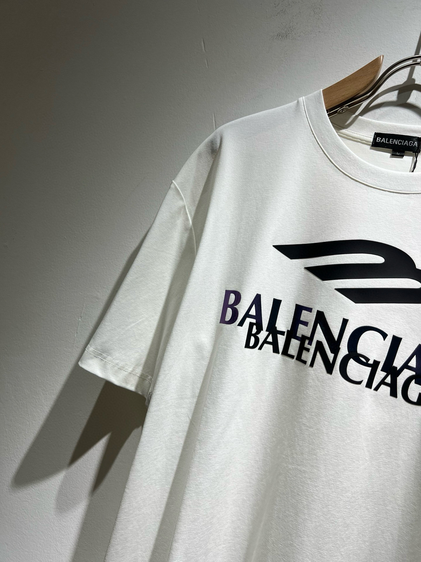 BALENCIA*巴黎*家 2025春夏新款男女同情侣款👫休闲宽松棉质圆领短袖T恤衫!贸易公司渠道