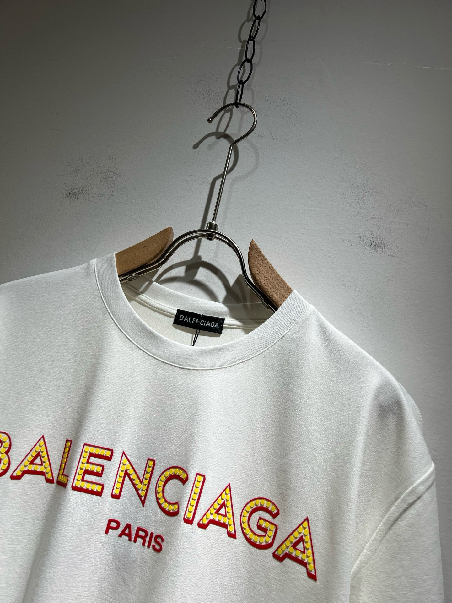 BALENCIA*巴黎*家 2025春夏新款男女同情侣款👫休闲宽松棉质圆领短袖T恤衫!贸易公司渠道