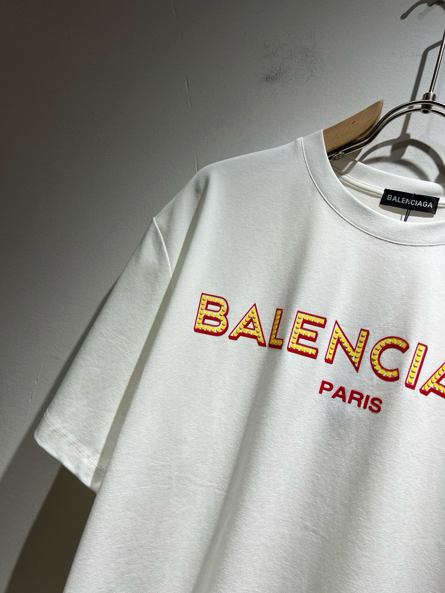 BALENCIA*巴黎*家 2025春夏新款男女同情侣款👫休闲宽松棉质圆领短袖T恤衫!贸易公司渠道