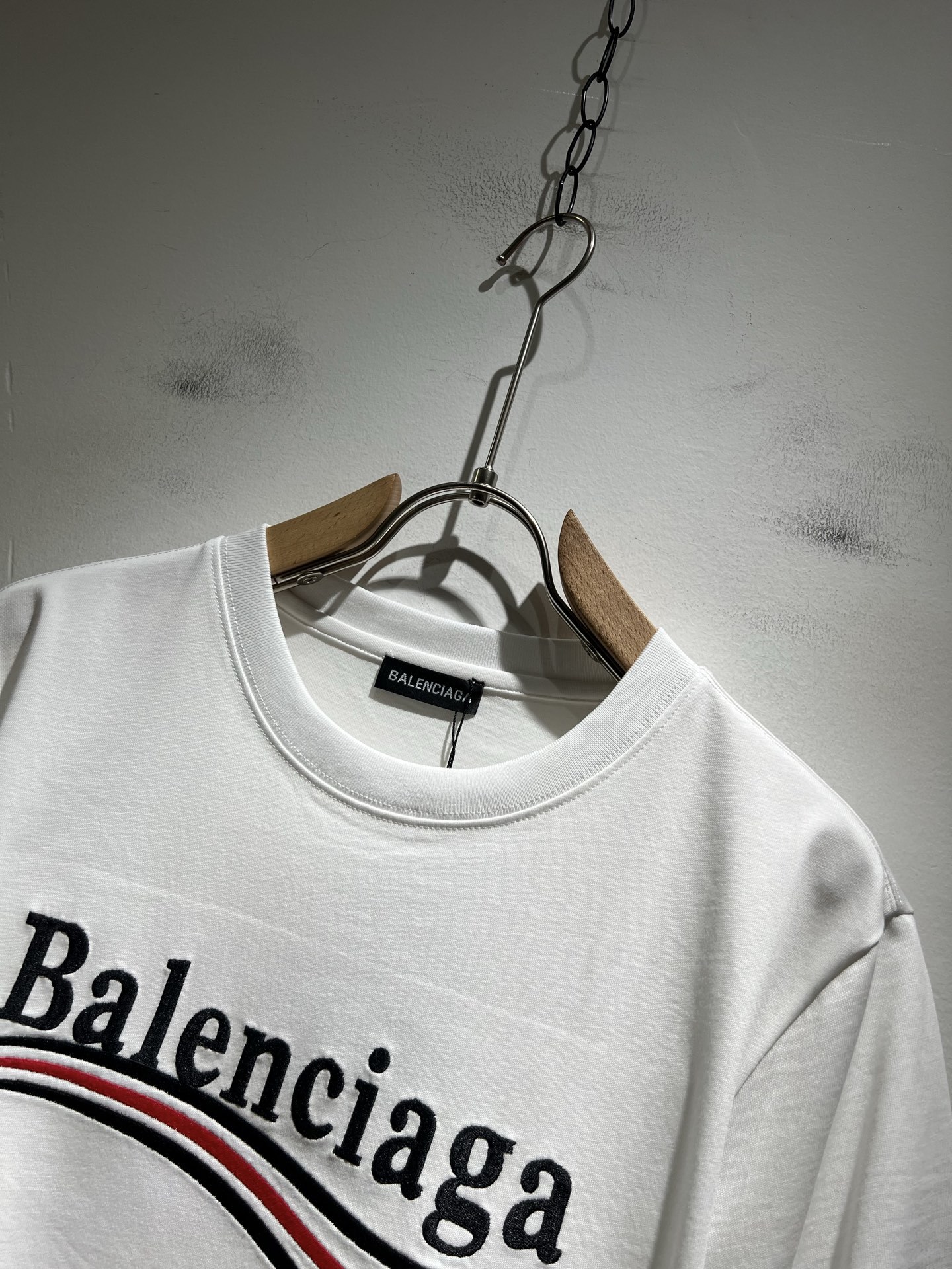 BALENCIA*巴黎*家 2025春夏新款男女同情侣款👫休闲宽松棉质圆领短袖T恤衫!贸易公司渠道稀