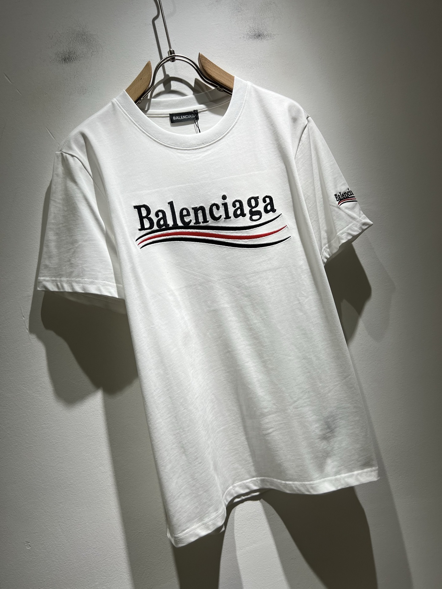 BALENCIA*巴黎*家 2025春夏新款男女同情侣款👫休闲宽松棉质圆领短袖T恤衫!贸易公司渠道稀
