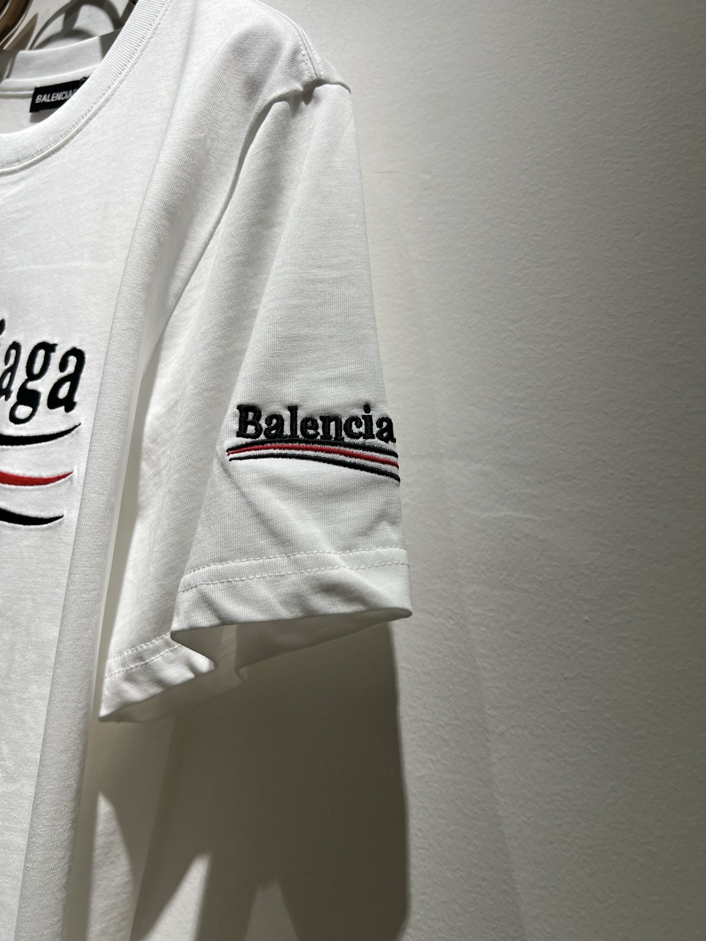 BALENCIA*巴黎*家 2025春夏新款男女同情侣款👫休闲宽松棉质圆领短袖T恤衫!贸易公司渠道稀