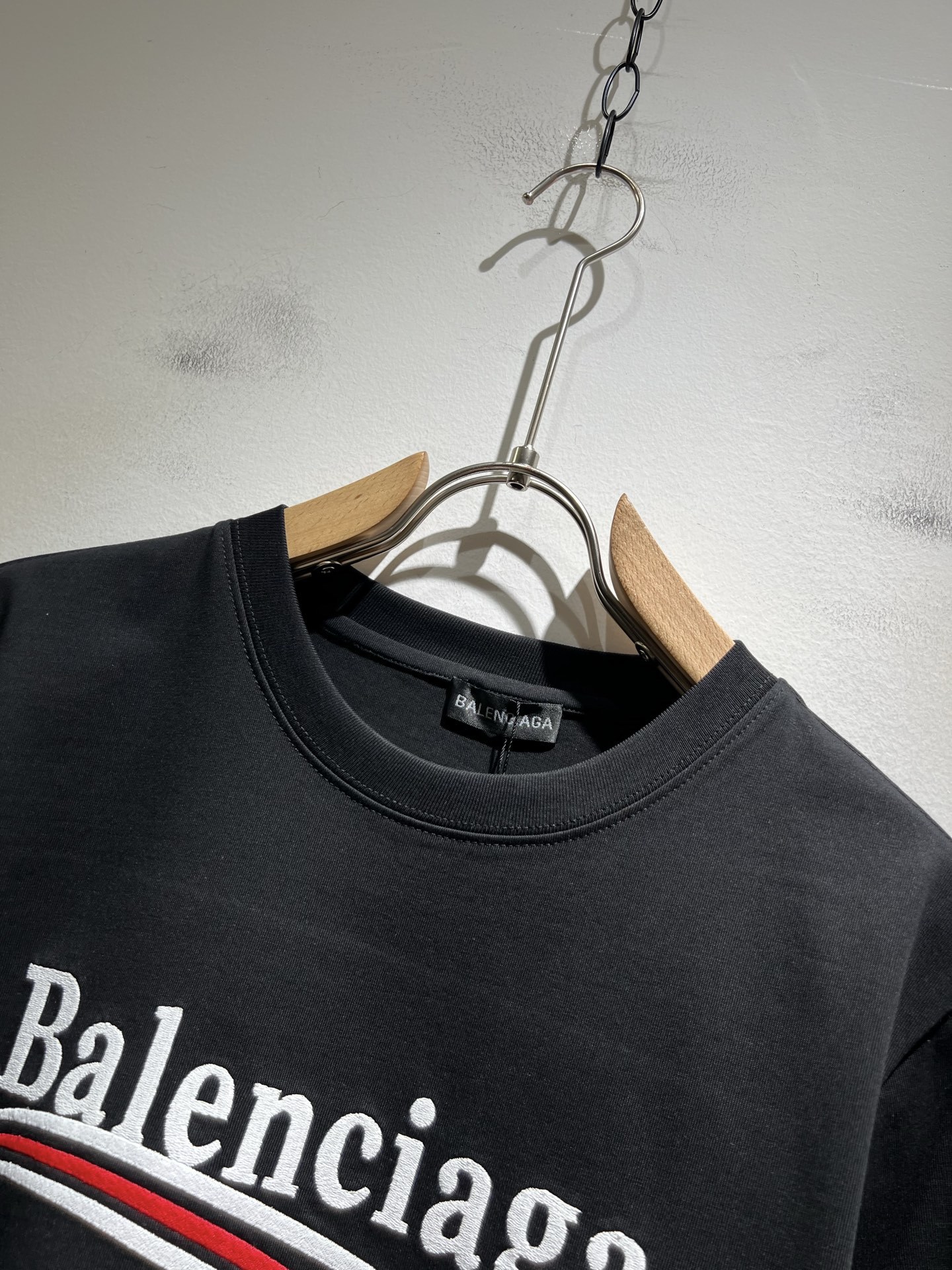 BALENCIA*巴黎*家 2025春夏新款男女同情侣款👫休闲宽松棉质圆领短袖T恤衫!贸易公司渠道稀