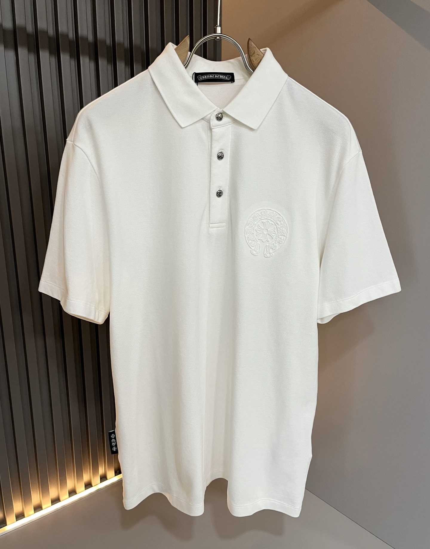  Chrome Hear*s 克*心 2025春夏新品限量版克*心短袖Polo衫，墙裂推荐！时尚傲娇的C