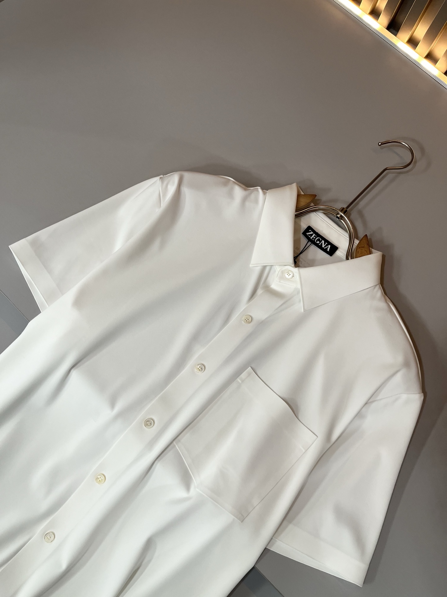  Ermenegildo Zeg*a杰*亚 2025春夏新品男士休闲短袖衬衣，外贸公司订单！是杰尼亚经典