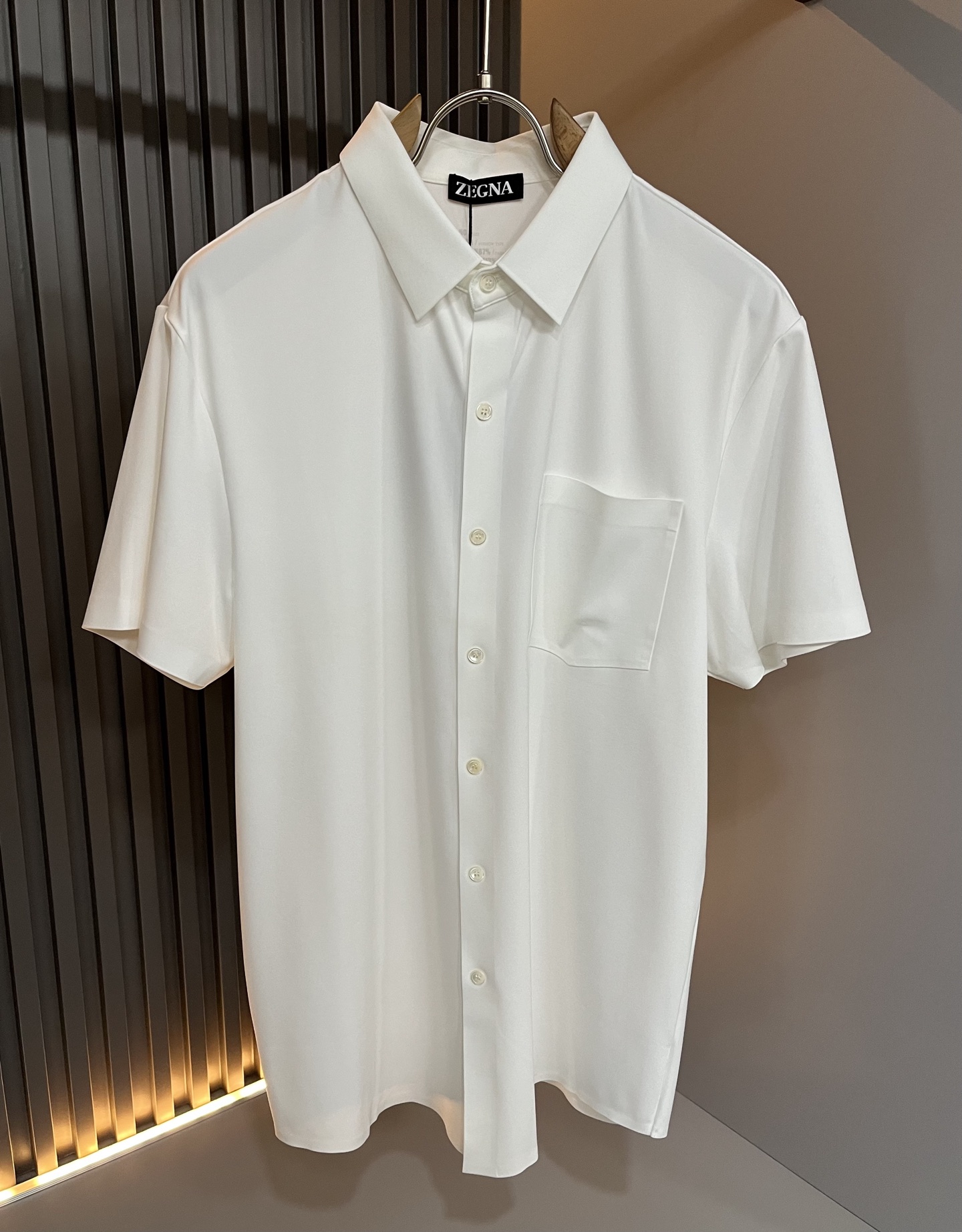  Ermenegildo Zeg*a杰*亚 2025春夏新品男士休闲短袖衬衣，外贸公司订单！是杰尼亚经典
