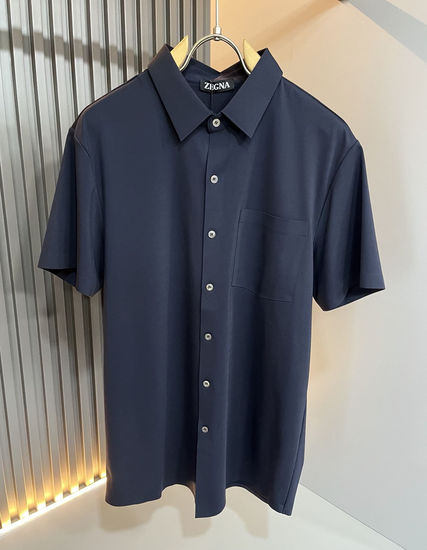  Ermenegildo Zeg*a杰*亚 2025春夏新品男士休闲短袖衬衣，外贸公司订单！是杰尼亚经典