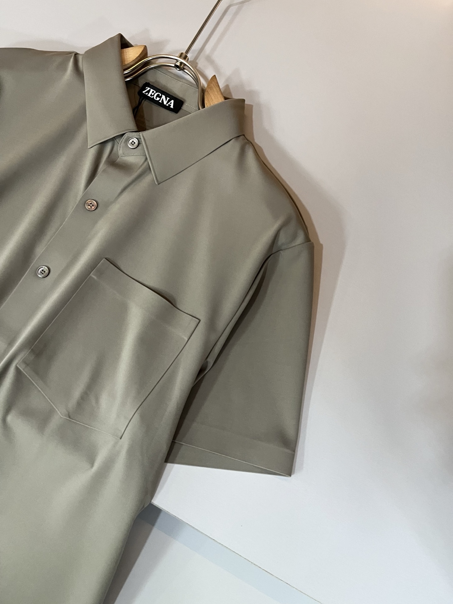  Ermenegildo Zeg*a杰*亚 2025春夏新品男士休闲短袖衬衣，外贸公司订单！是杰尼亚经典