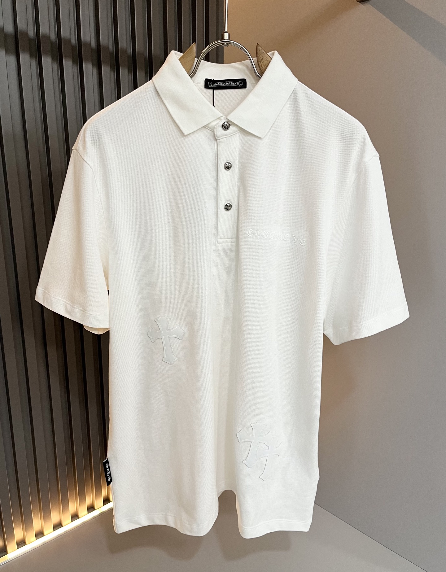  Chrome Hear*s 克*心 2025春夏新品限量版克*心短袖Polo衫，墙裂推荐！时尚傲娇的C