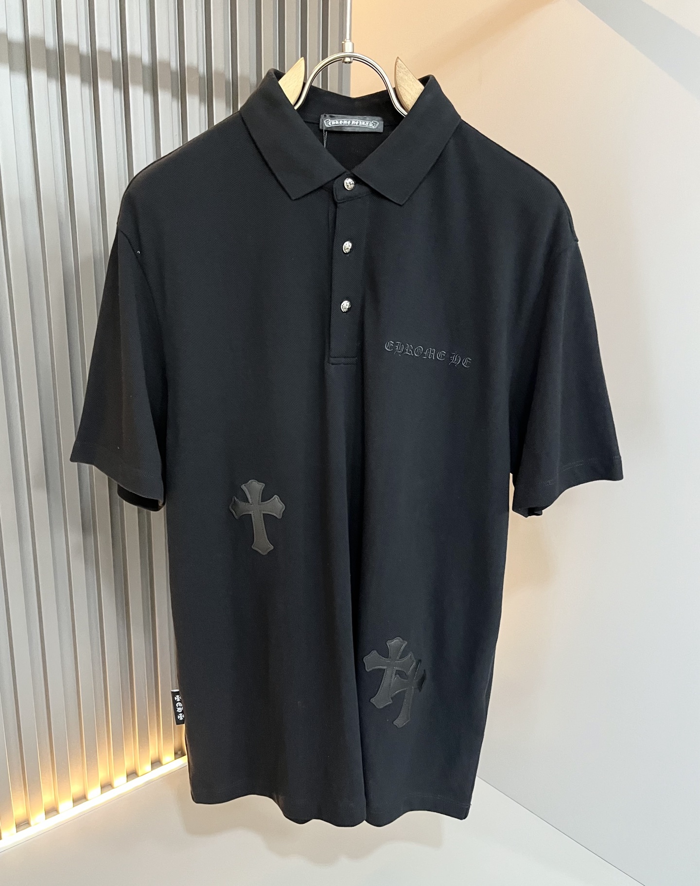  Chrome Hear*s 克*心 2025春夏新品限量版克*心短袖Polo衫，墙裂推荐！时尚傲娇的C