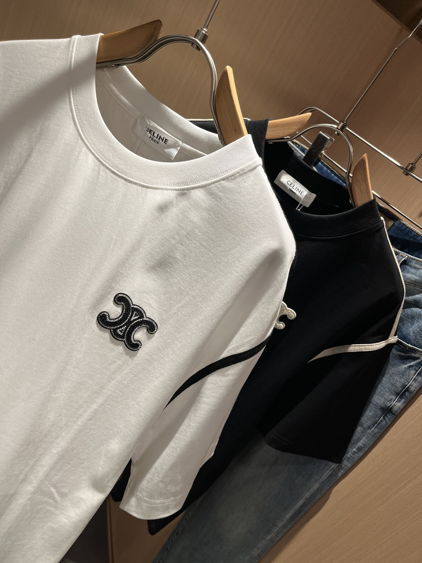  CELIN*瑟琳 2025春夏新款时尚休闲圆领短袖T恤，经典男女同款情侣👫短袖T恤衫！贸易公司渠道稀出