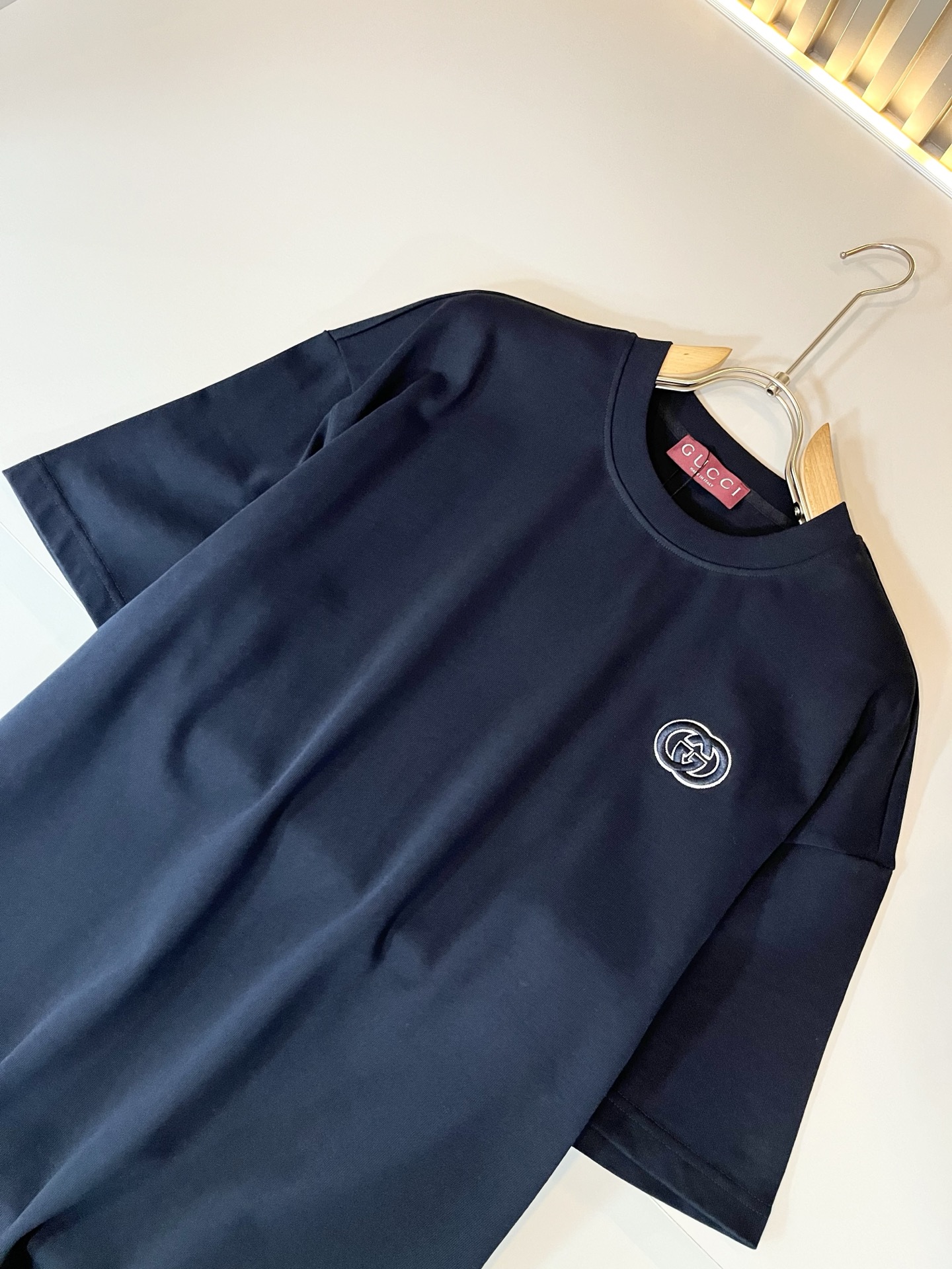  Gucc*古家 2025春夏系列基础圆领套休闲套装，男女同情侣款👫休闲宽松棉质圆领短袖T恤衫！贸易公司