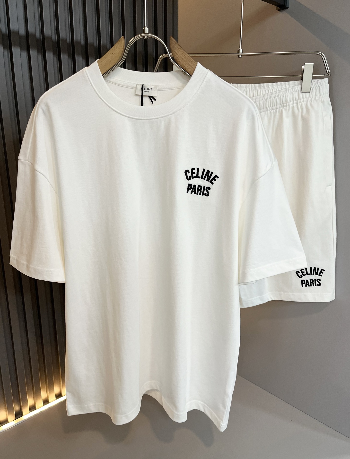  CELIN*瑟琳 2025春夏新款时尚休闲圆领套装，经典男女同款情侣👫短袖T恤衫！贸易公司渠道稀出，同