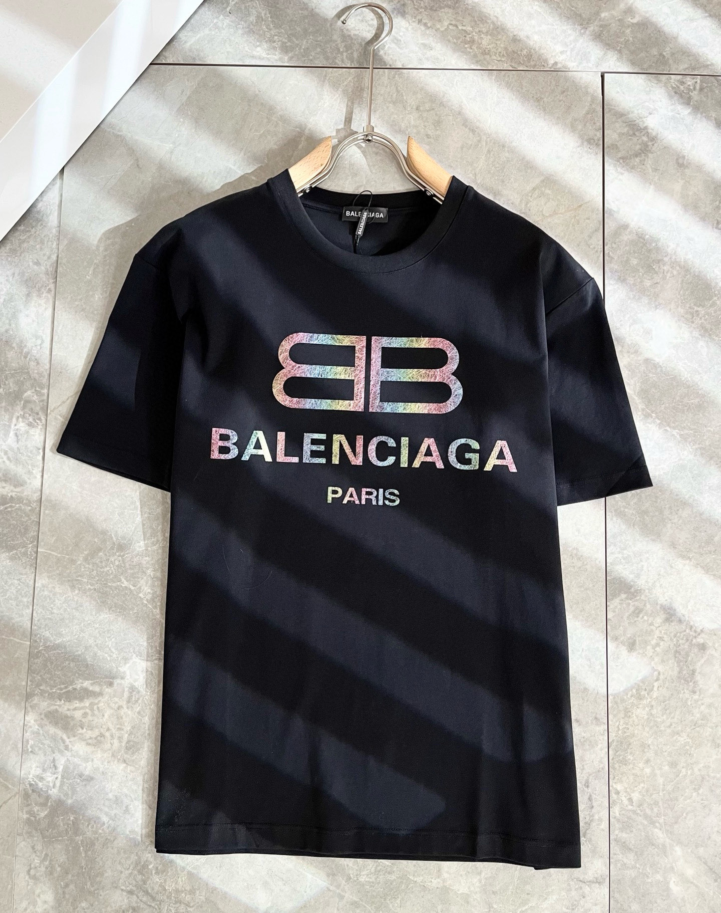 BALENCIA*巴黎*家 2025春夏新款男女同情侣款👫休闲宽松棉质圆领短袖T恤衫！贸易公司渠道稀出，