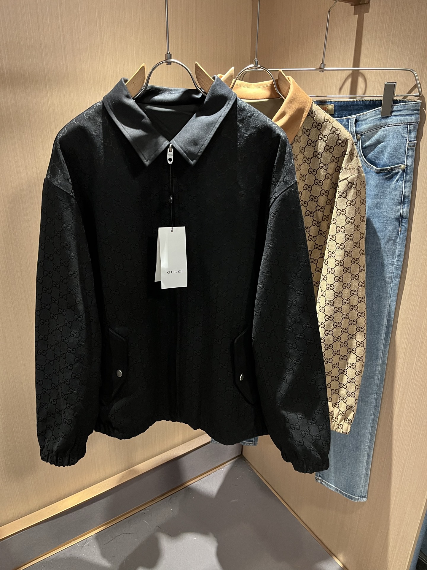 Gucc*古家 ⚠️双面夹克！2025秋冬最新系列！男女同款👫夹克外套，贸易公司渠道稀出，同步官网发售 