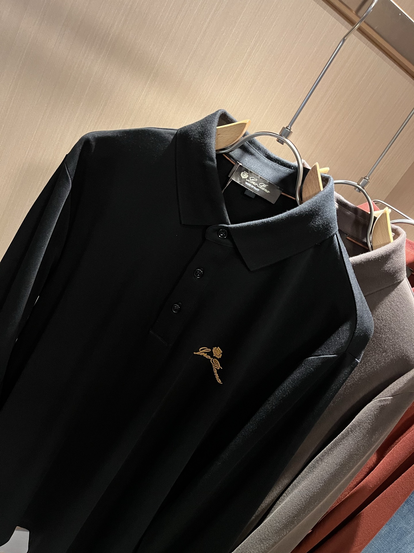  Loro Piana诺悠翩雅 2025秋冬男士翻领长袖Polo衫，最新的贸易订单，全品相！！网红款！上