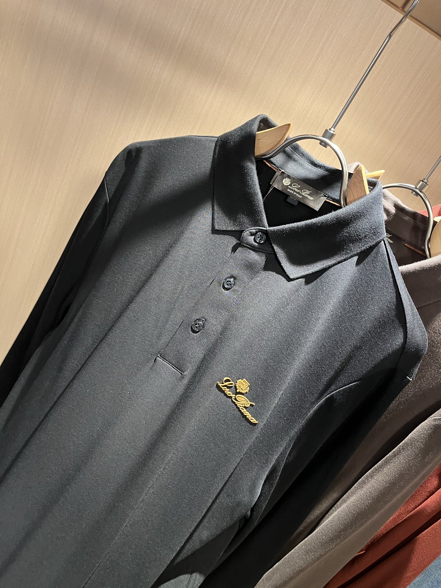  Loro Piana诺悠翩雅 2025秋冬男士翻领长袖Polo衫，最新的贸易订单，全品相！！网红款！上