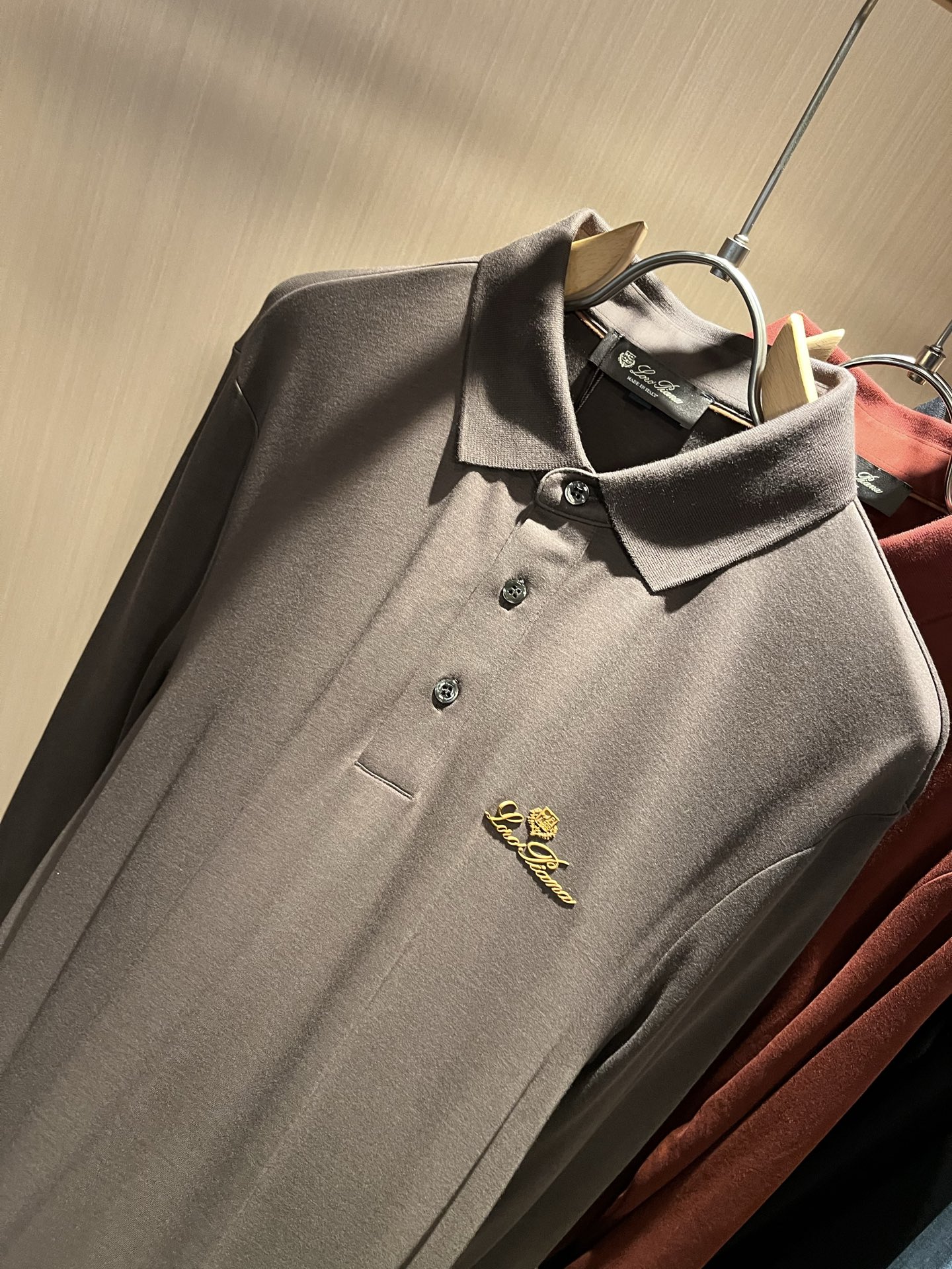  Loro Piana诺悠翩雅 2025秋冬男士翻领长袖Polo衫，最新的贸易订单，全品相！！网红款！上