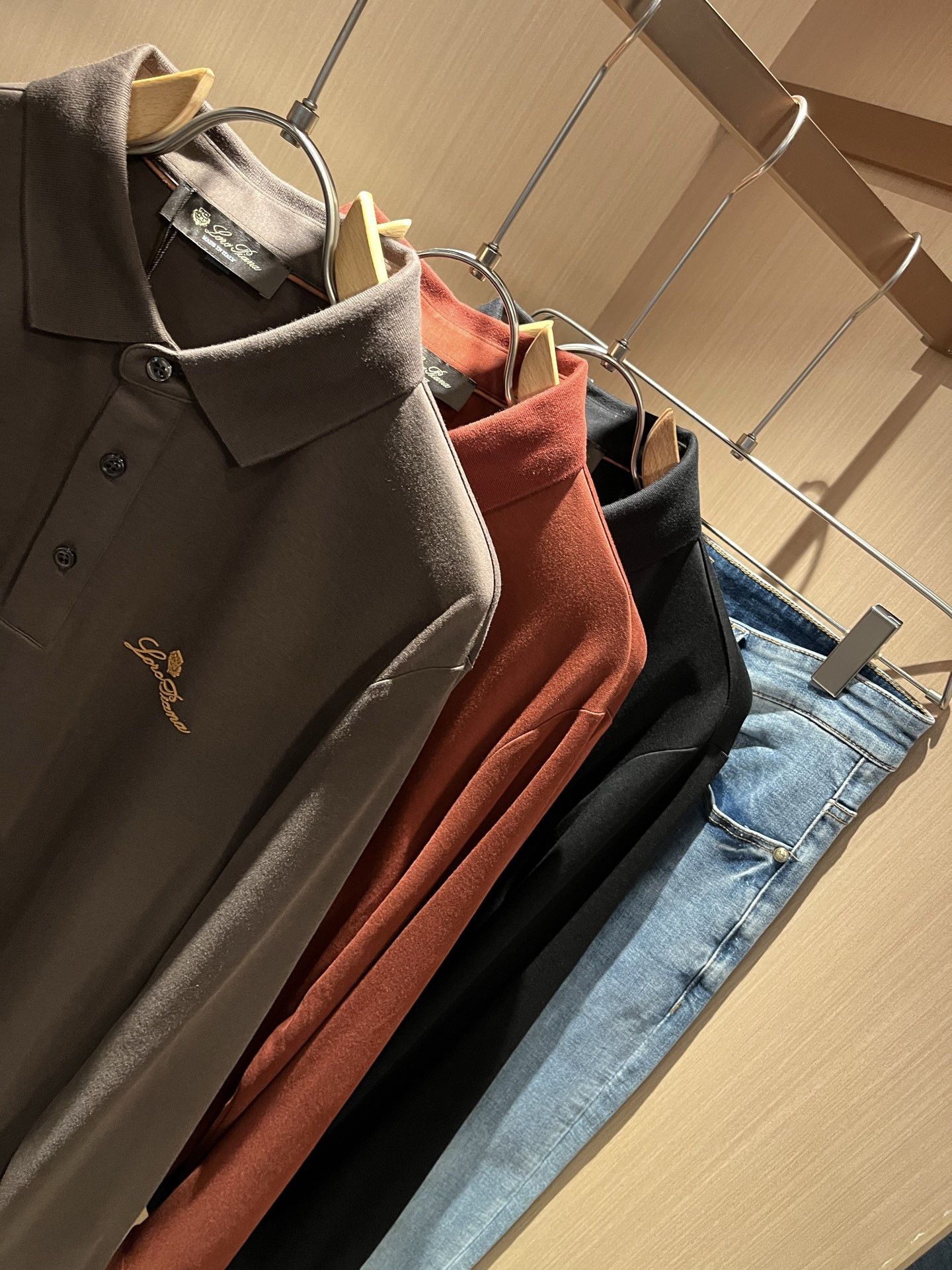  Loro Piana诺悠翩雅 2025秋冬男士翻领长袖Polo衫，最新的贸易订单，全品相！！网红款！上