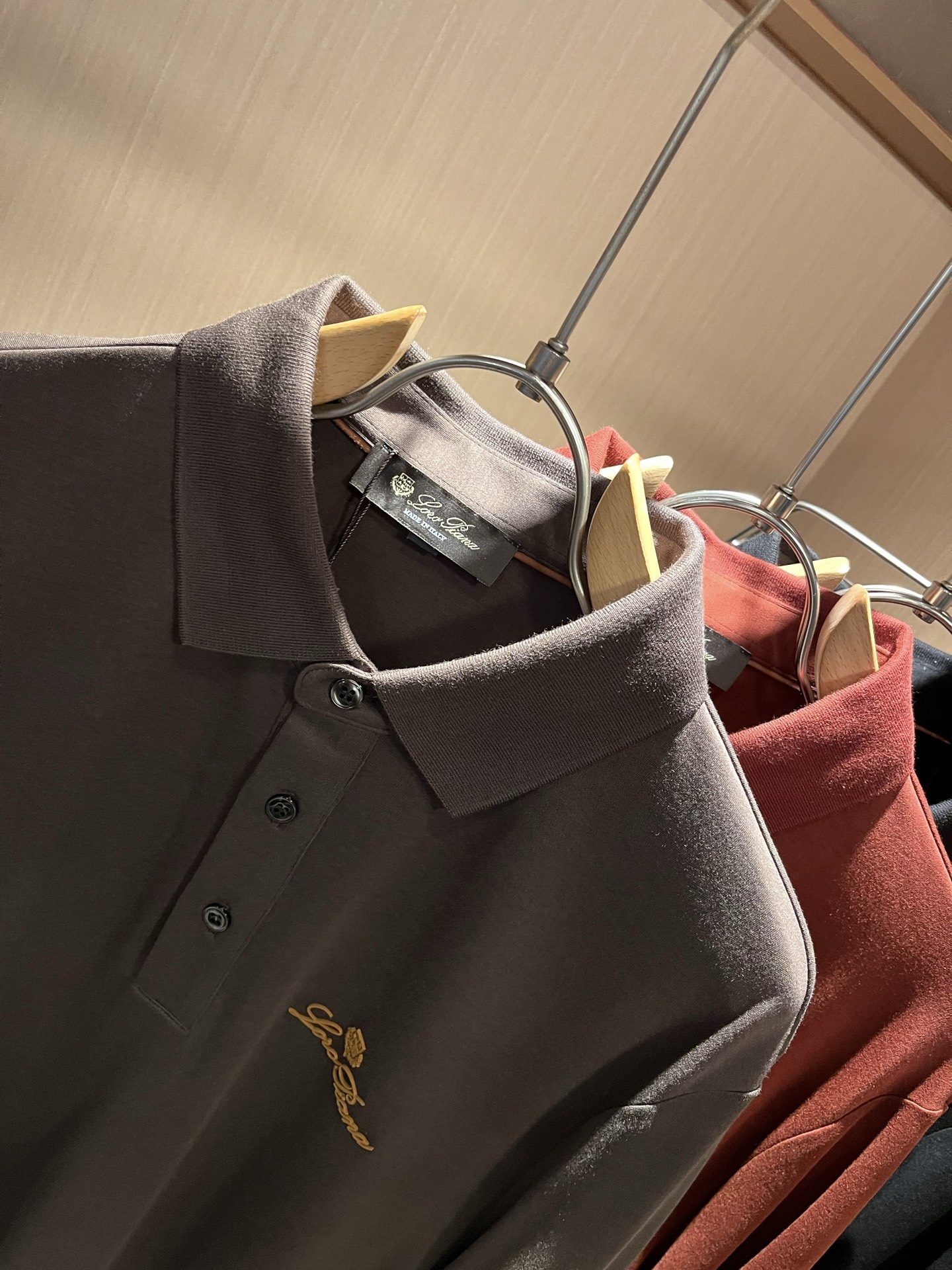  Loro Piana诺悠翩雅 2025秋冬男士翻领长袖Polo衫，最新的贸易订单，全品相！！网红款！上