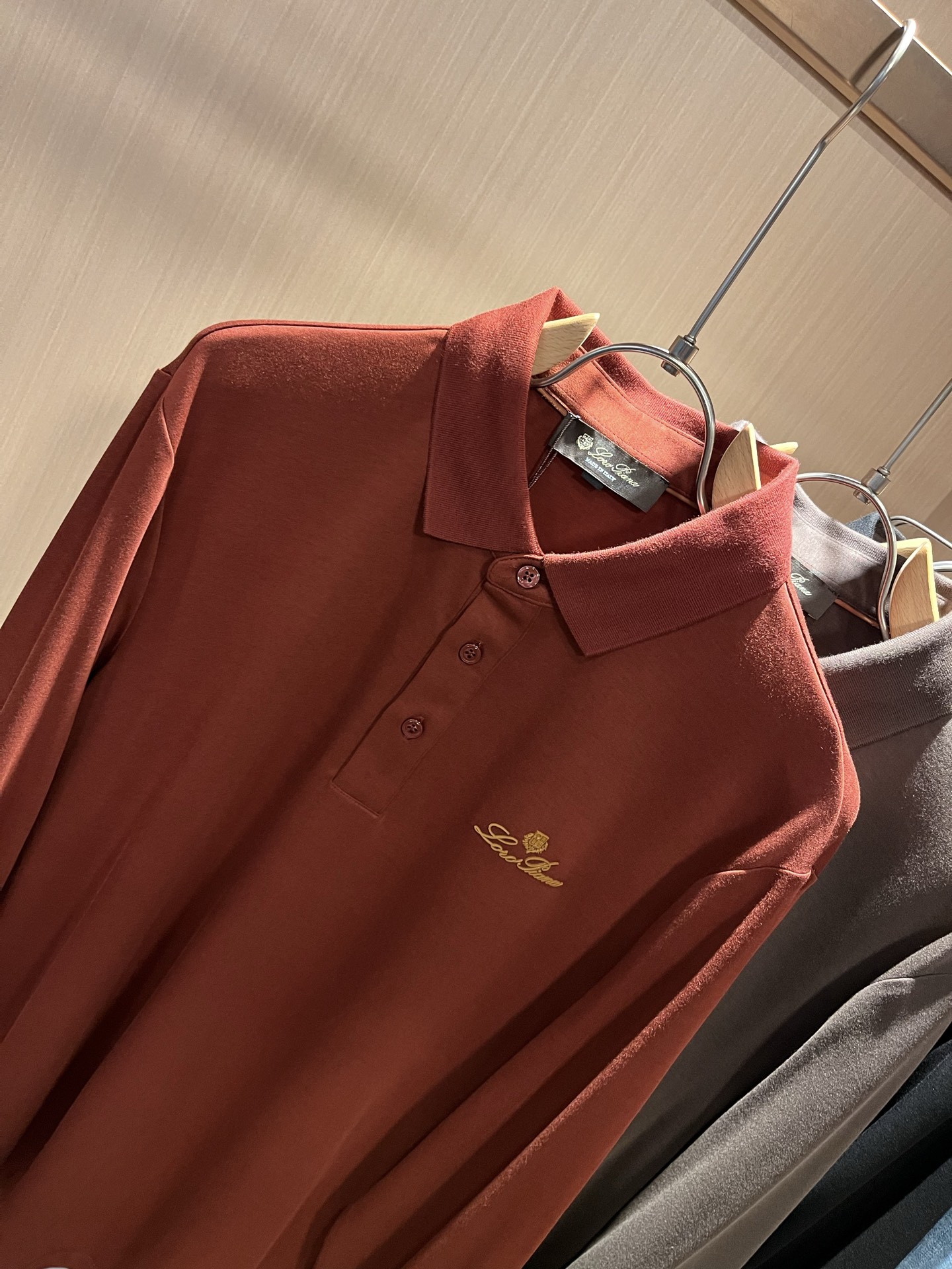  Loro Piana诺悠翩雅 2025秋冬男士翻领长袖Polo衫，最新的贸易订单，全品相！！网红款！上