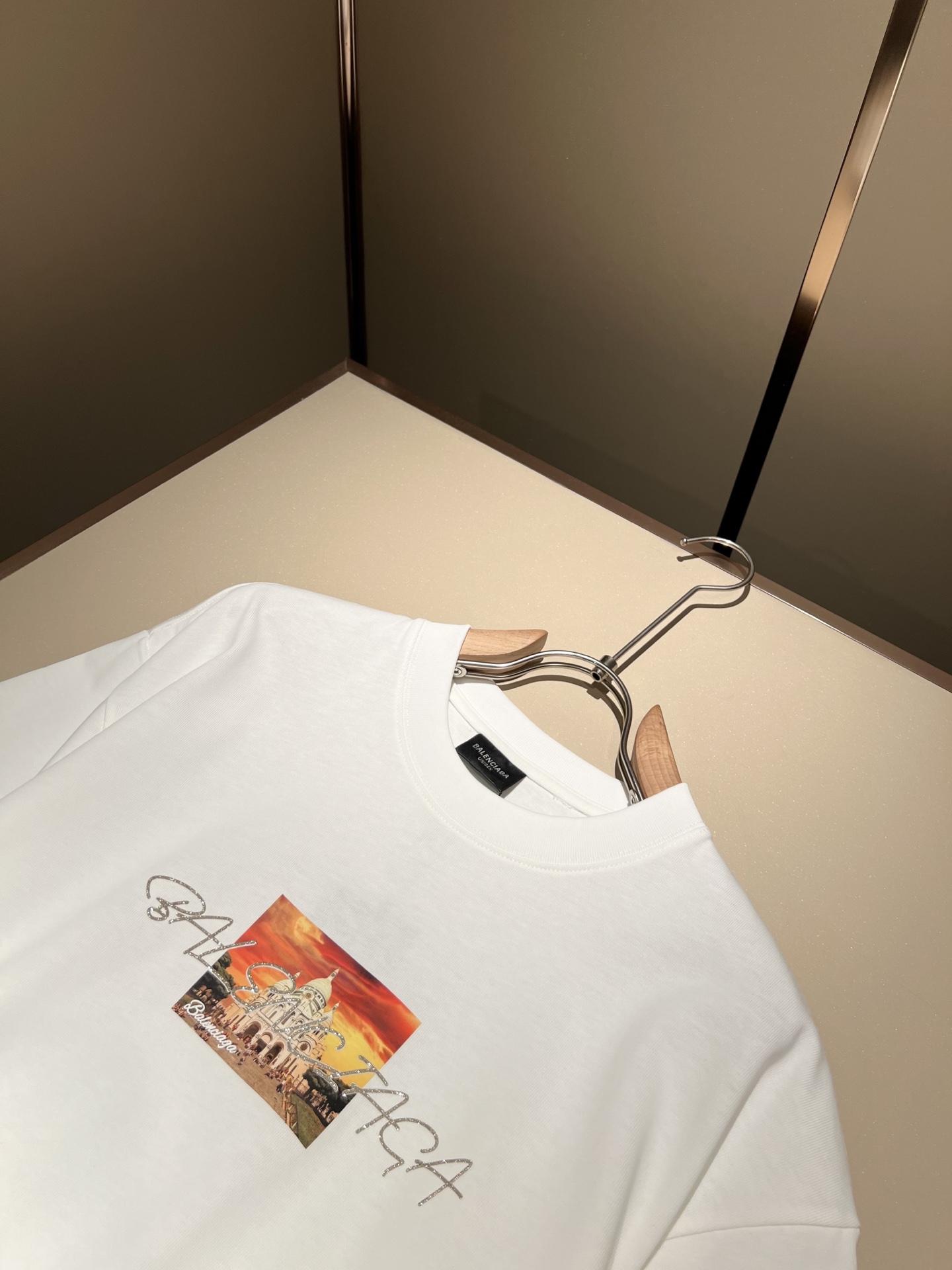 BALENCI*GA巴黎*家 2025春夏新款男女同款👫短袖T恤！走秀图案印花时尚休闲短袖T恤衫！设计l