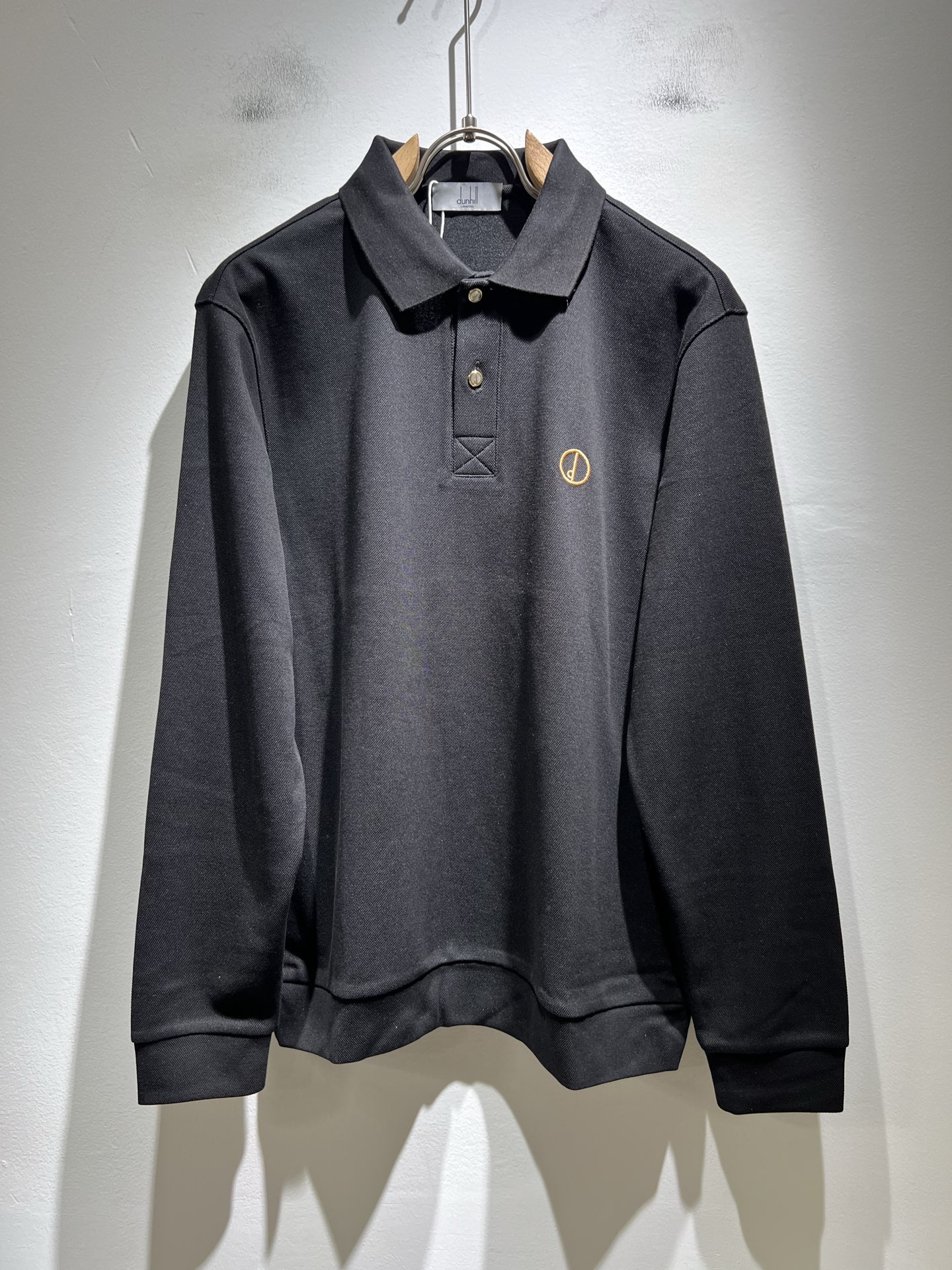  dunhill 喜登路2025秋冬新品男士休闲长袖Polo衫，外贸公司订单！经典的专有织物之一！ 胸前