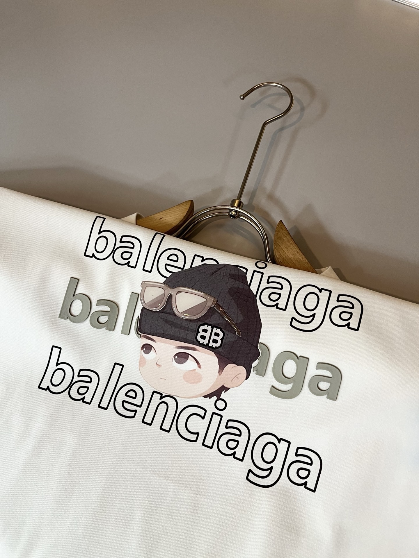 BALENCI*GA巴黎*家 2025春夏新款男女同款👫短袖T恤！走秀图案印花时尚休闲短袖T恤衫！设计l