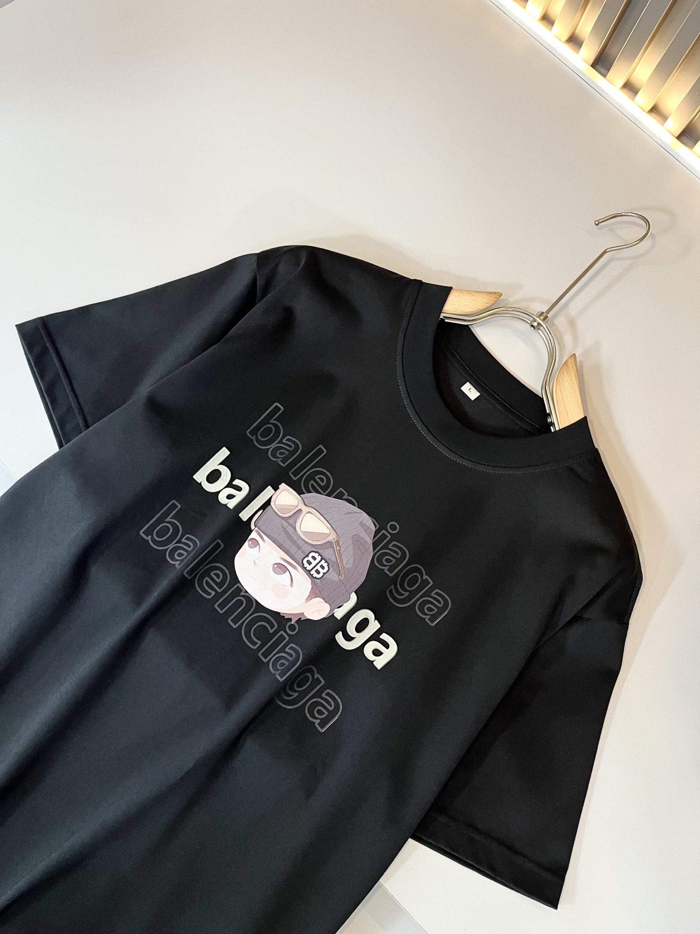 BALENCI*GA巴黎*家 2025春夏新款男女同款👫短袖T恤！走秀图案印花时尚休闲短袖T恤衫！设计l